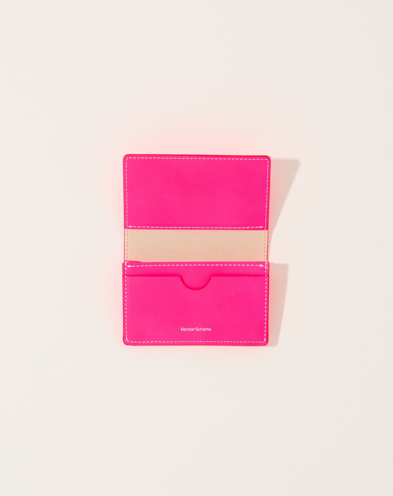 Hender Scheme Highlight Folded Card Case in Pink