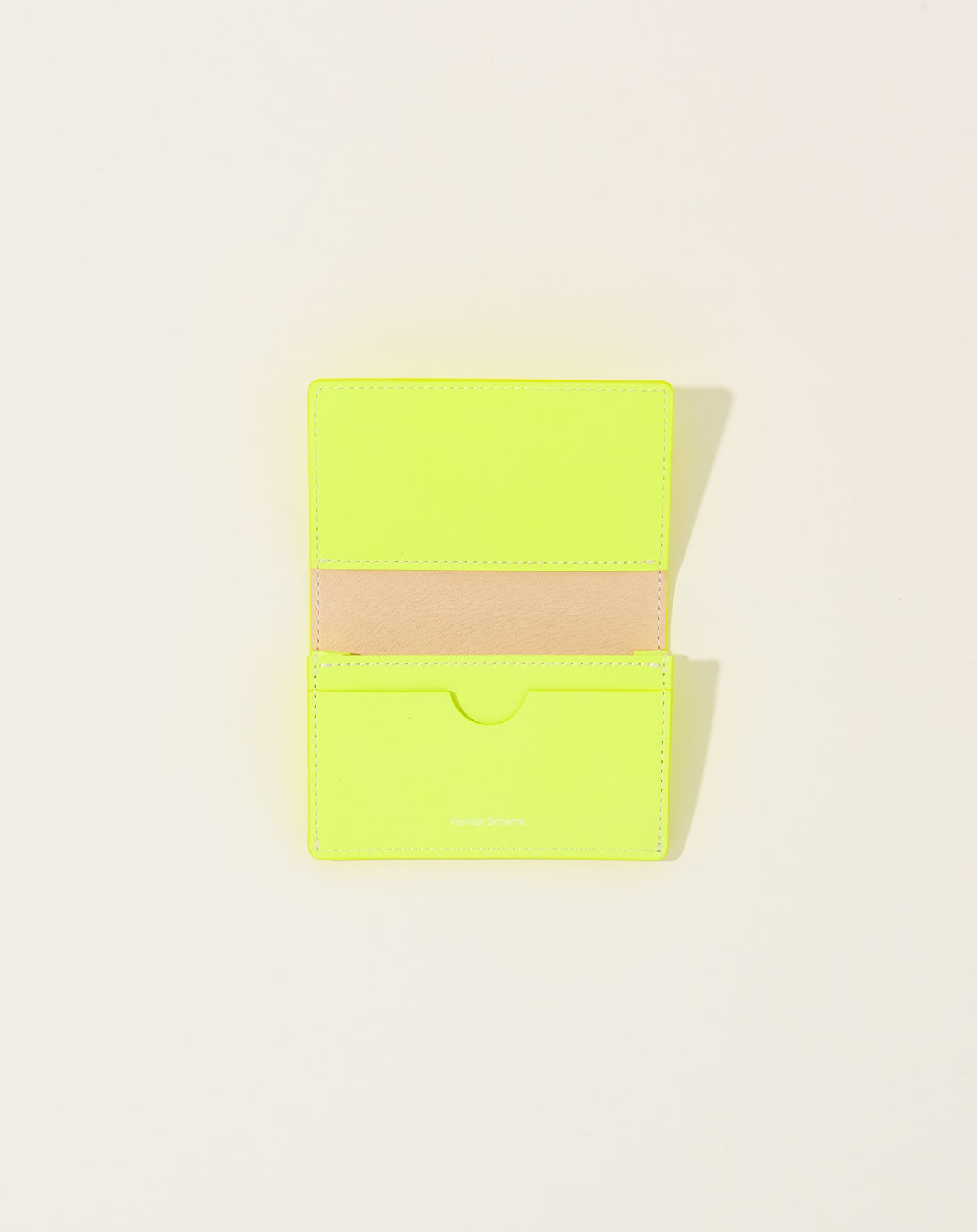 Hender Scheme Highlight Folded Card Case in Yellow
