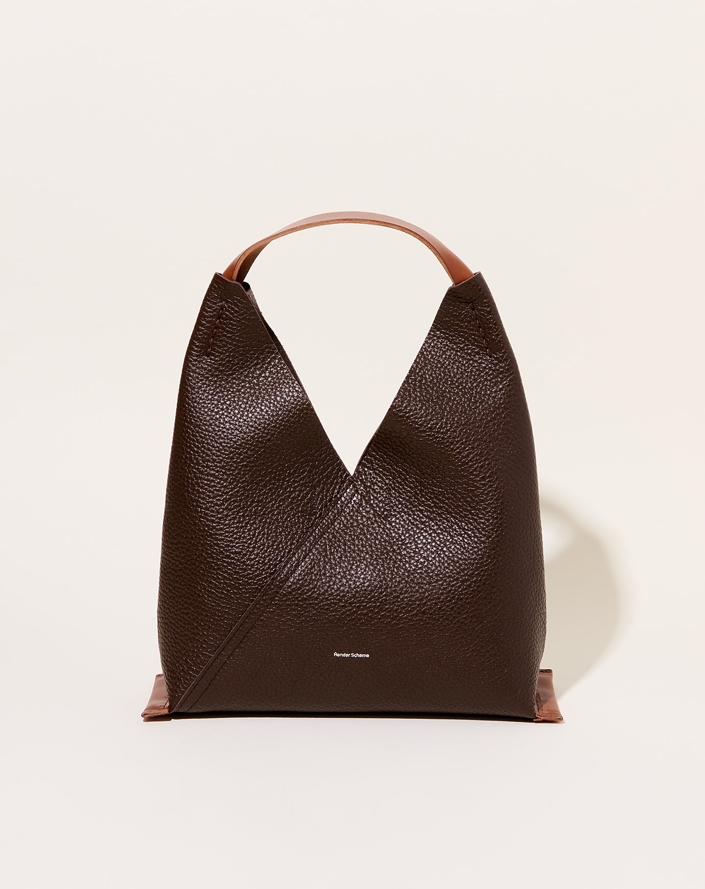 Hender Scheme Triangle Bag in Dark Brown