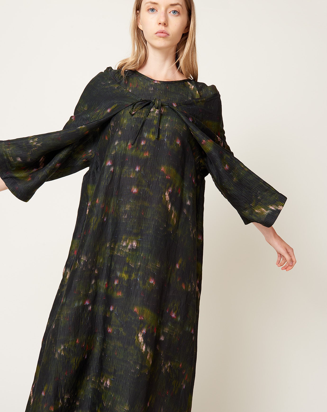 Henrik Vibskov Bind Silk Dress in Dark Bouquet