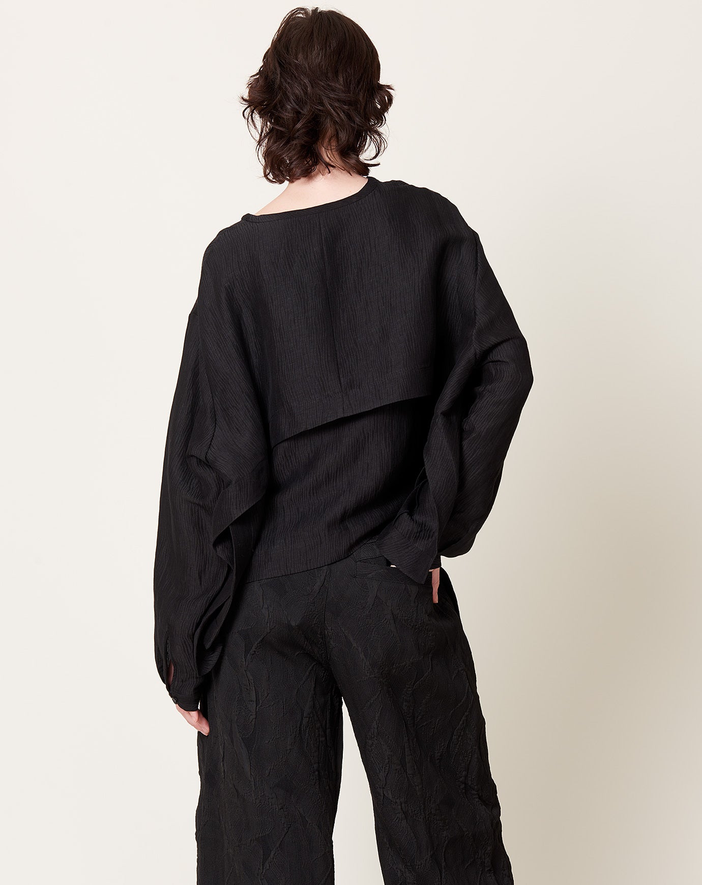 Henrik Vibskov Keyhole Silk Blouse in Black