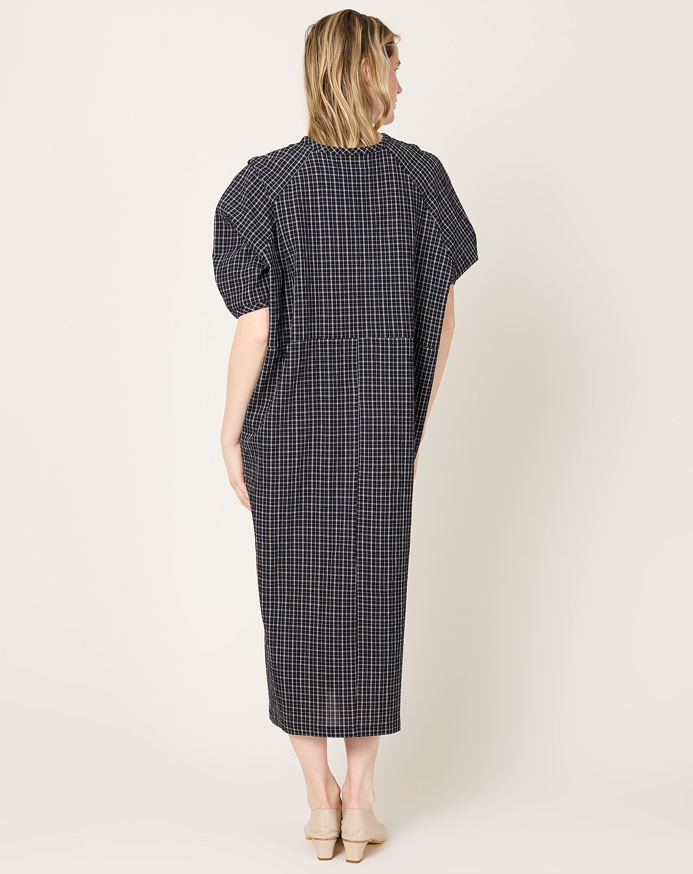 Henrik Vibskov Limp Dress in Black White Checks