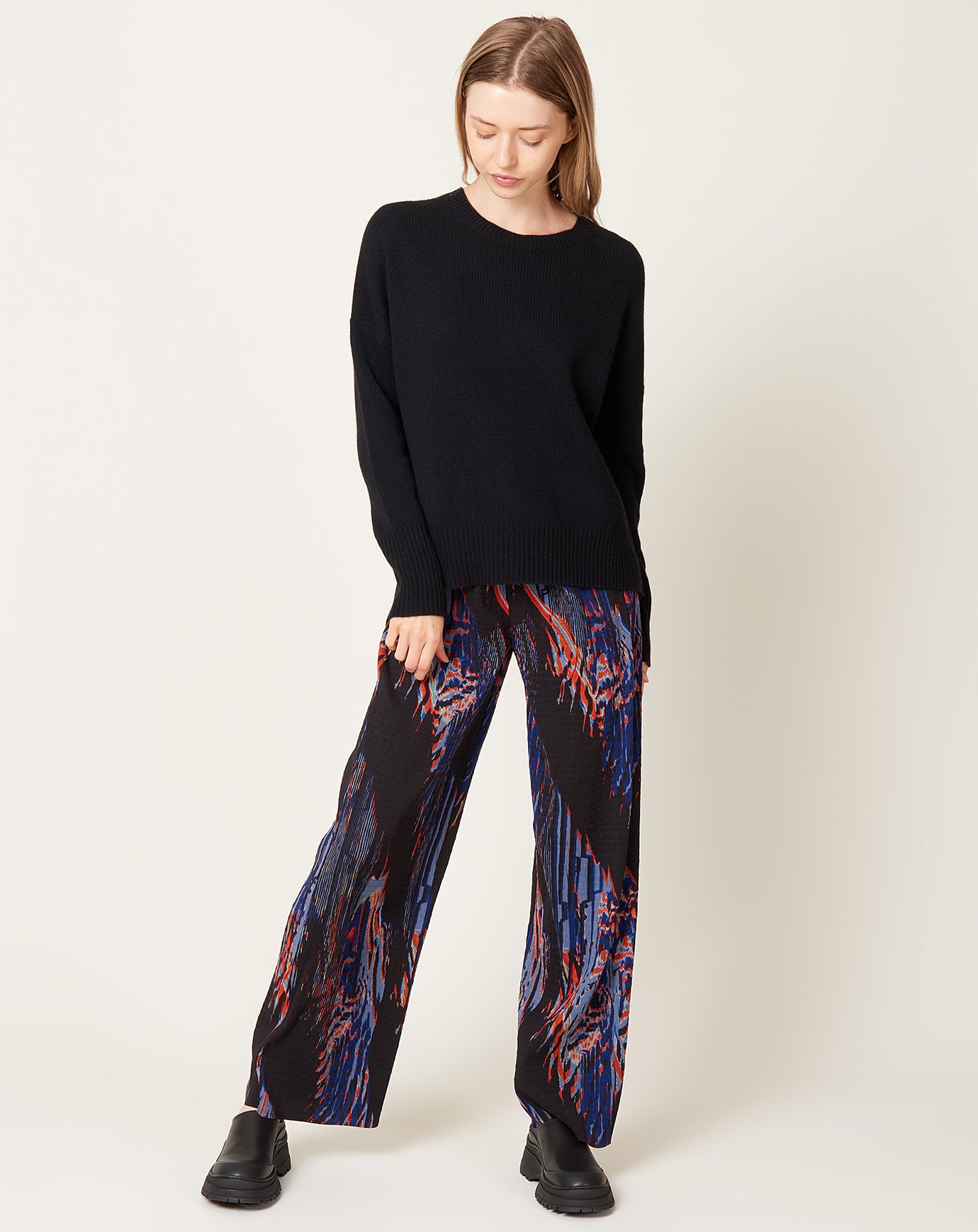 Henrik Vibskov Silhouette Plisse Pant in Blue Shadow Wing