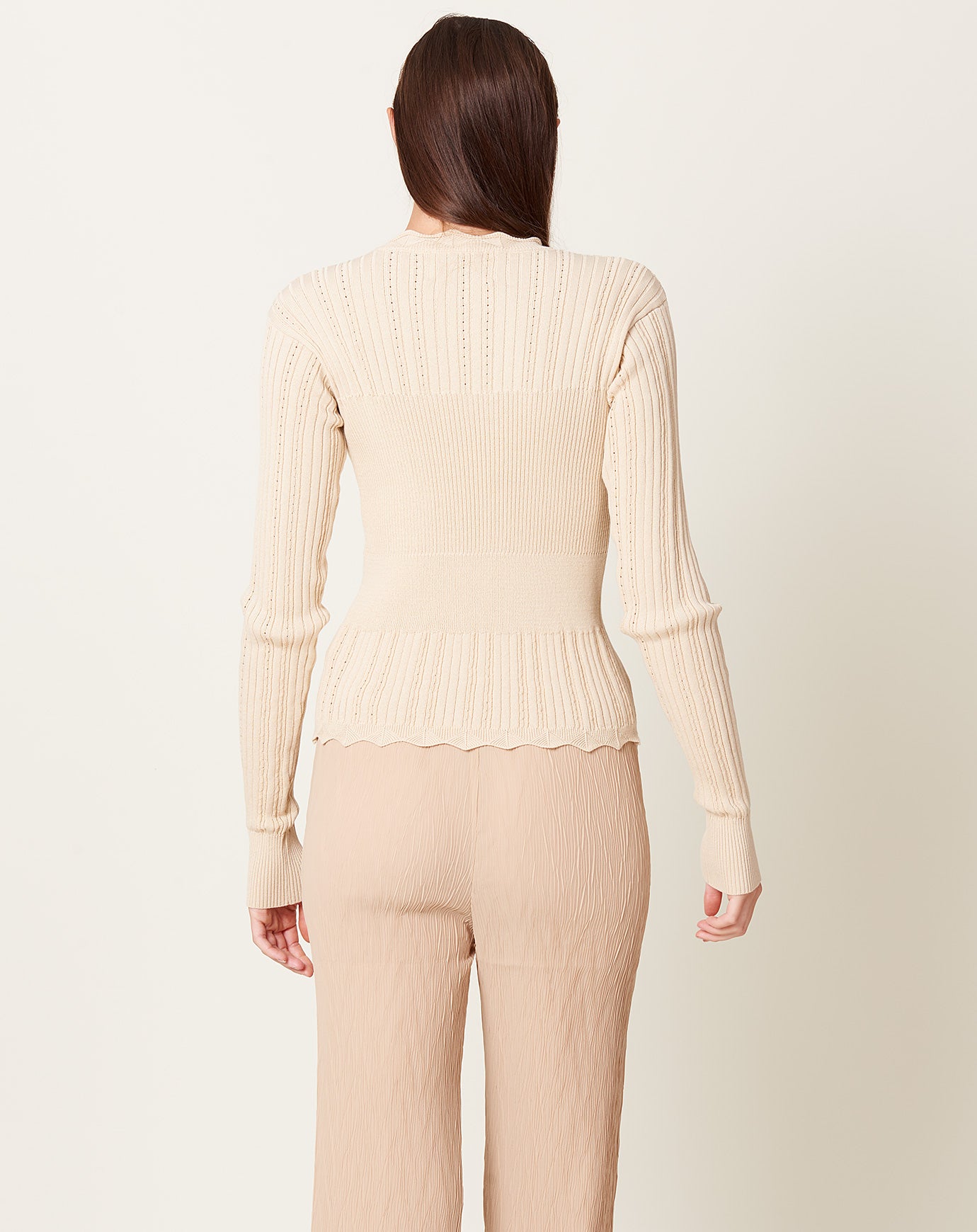 Henrik Vibskov Transparent Block Knit Blouse in Angora