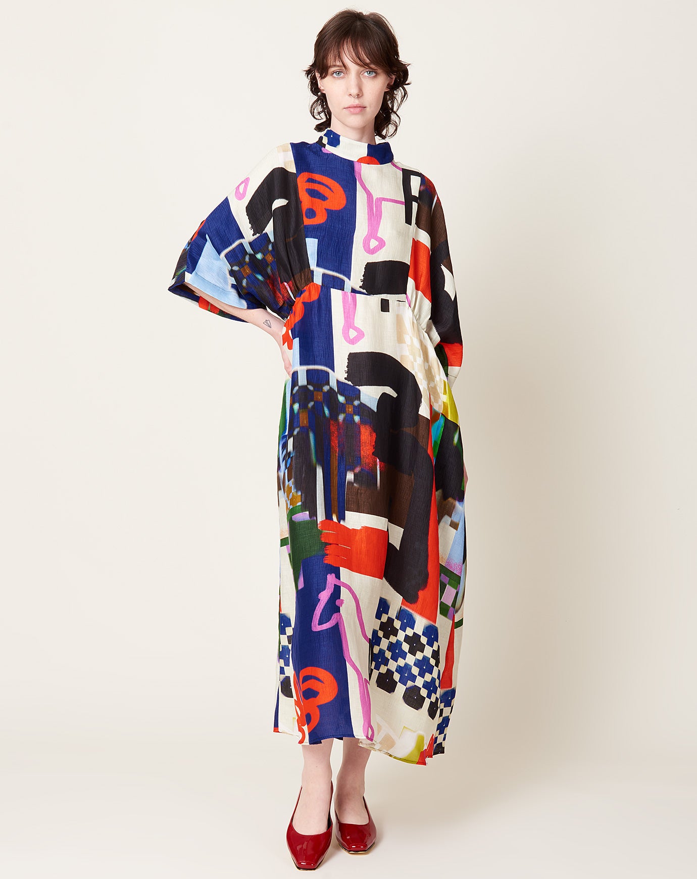 Henrik Vibskov Very Turtle Dress in Playground Collage