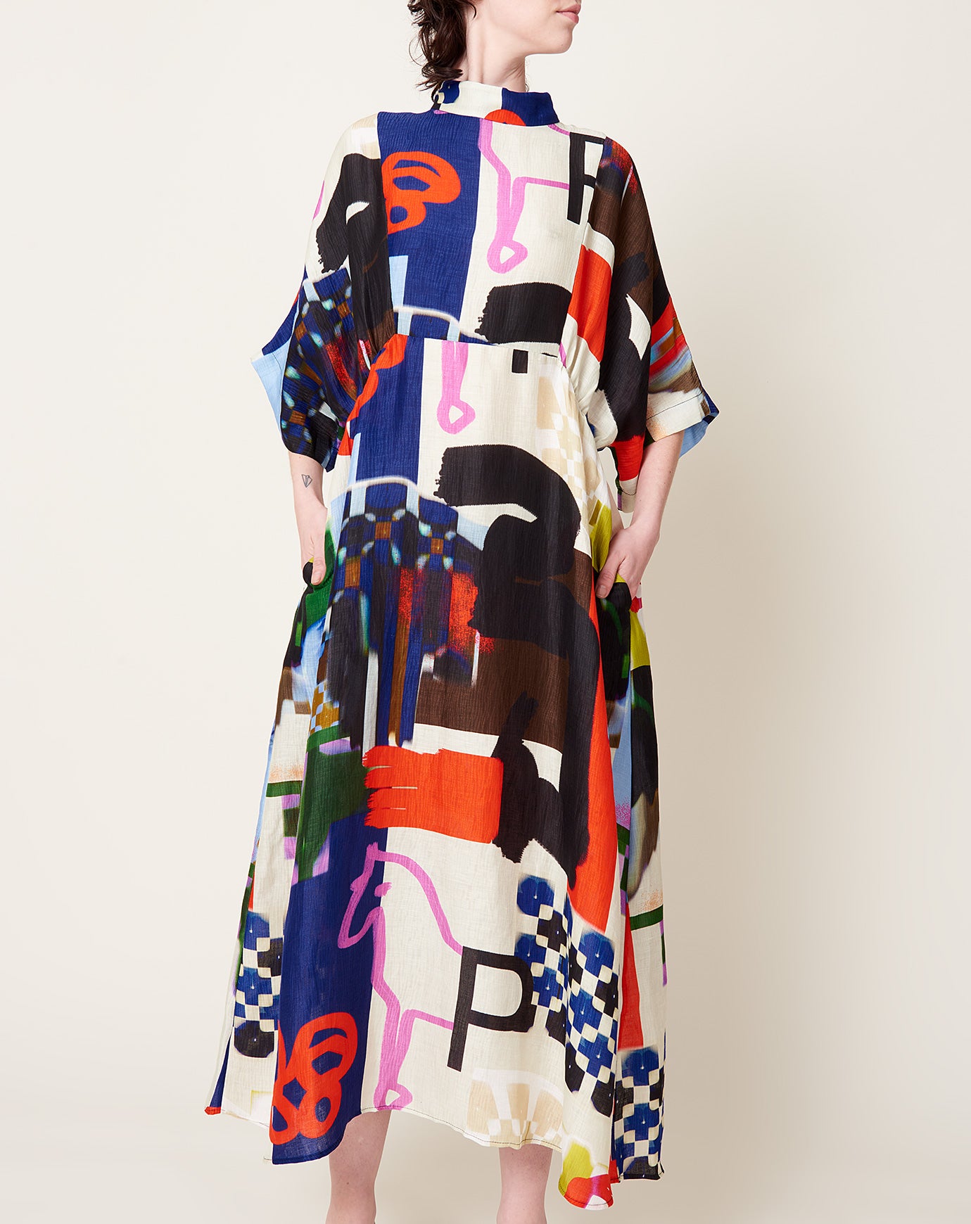 Henrik Vibskov Very Turtle Dress in Playground Collage