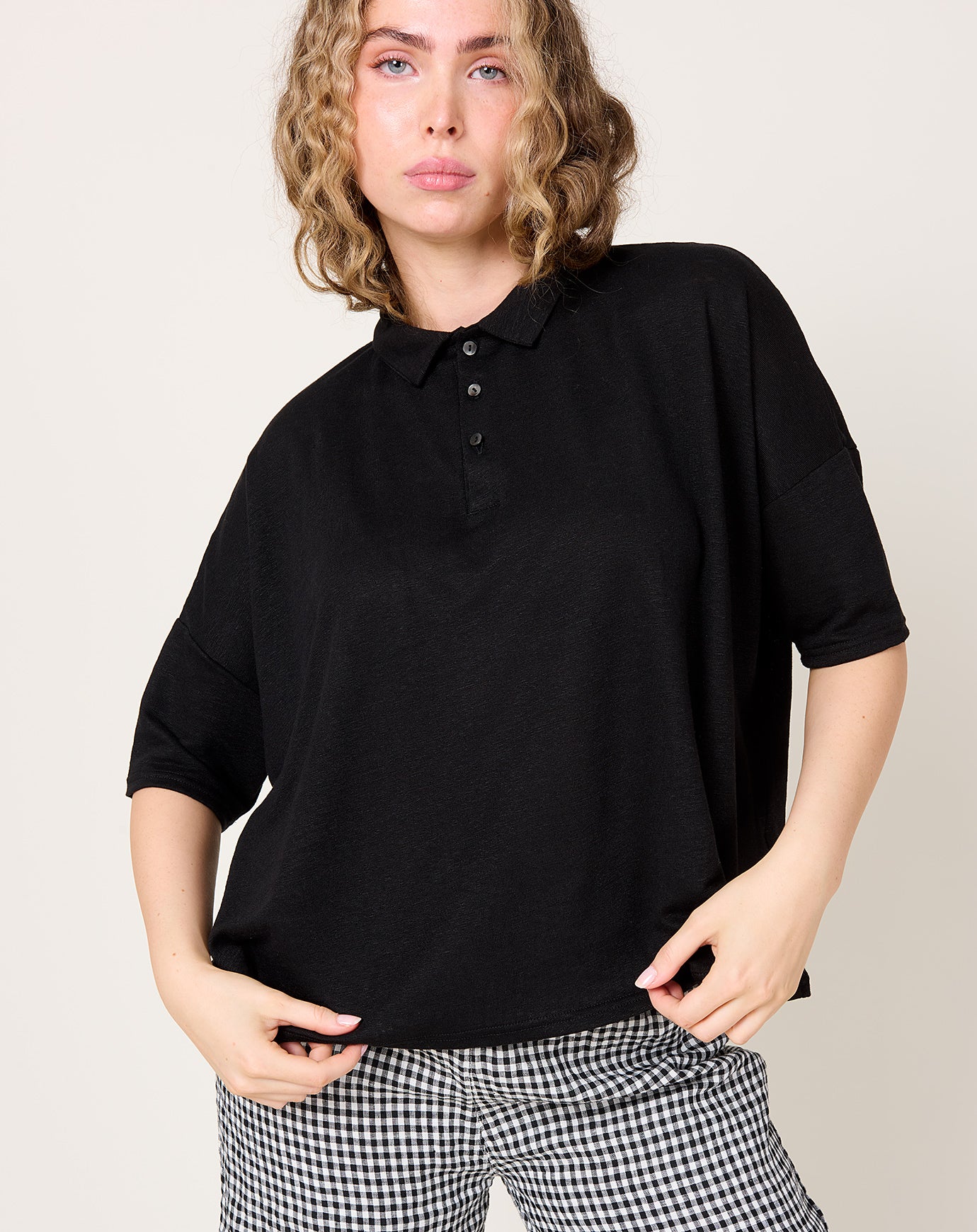 Ichi Antiquités Polo Shirt in Black