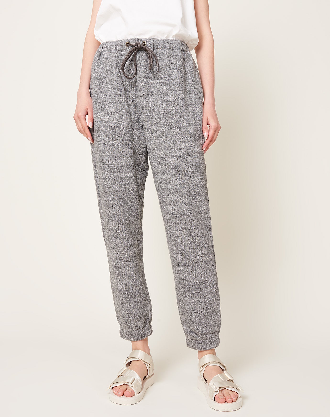 Ichi Antiquités Raffy French Terry Pants in Charcoal