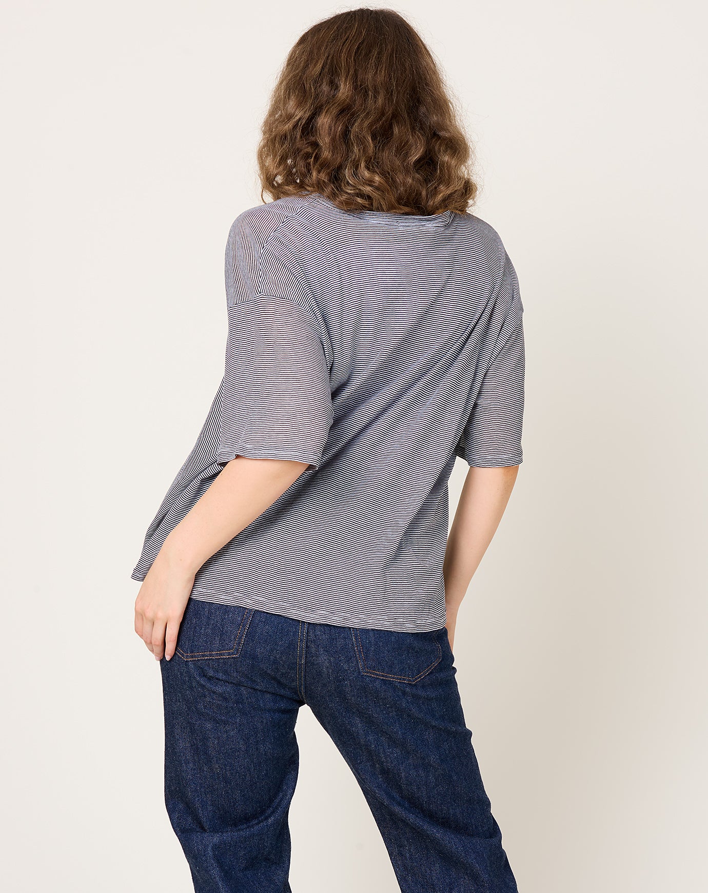 Ichi Antiquités T-Shirt and Tanktop Set in Lavender and Stripe