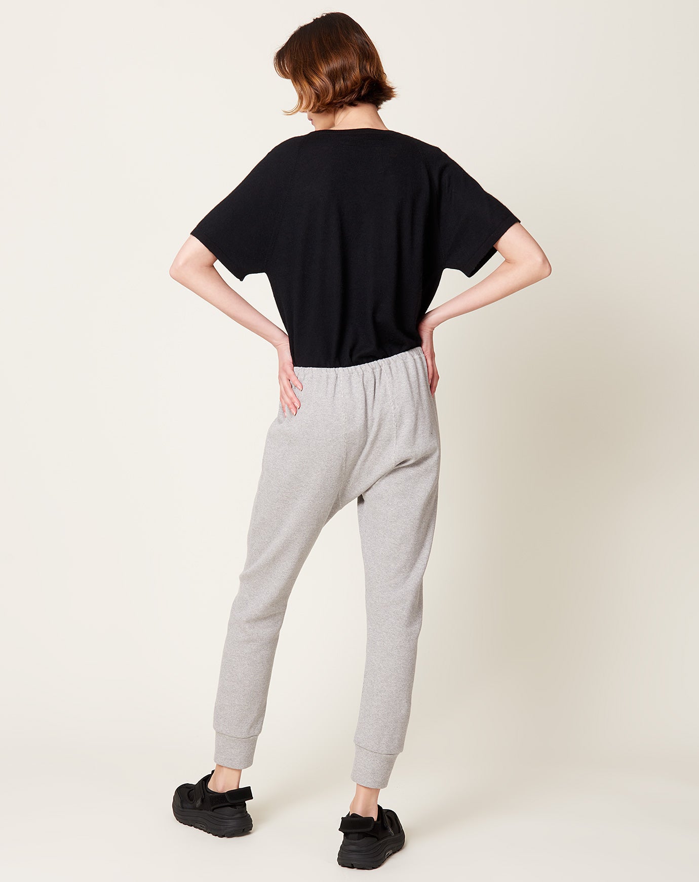 Ichi Knit Jogger Pant in Grey