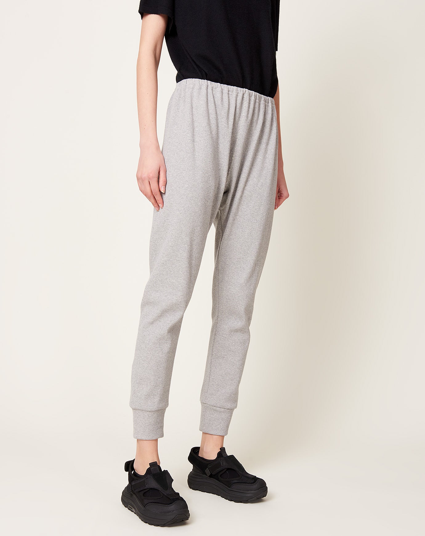 Ichi Knit Jogger Pant in Grey