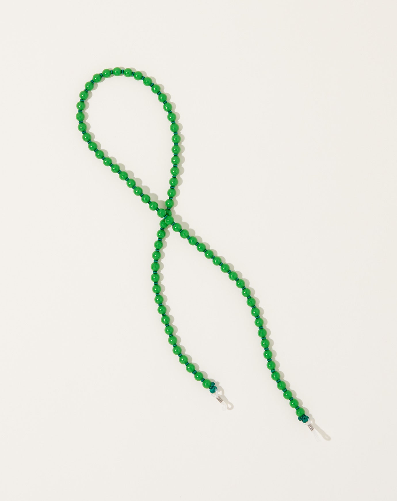 Ina Seifart Brillenkette Eyeglass Chain in Green on Dark Green