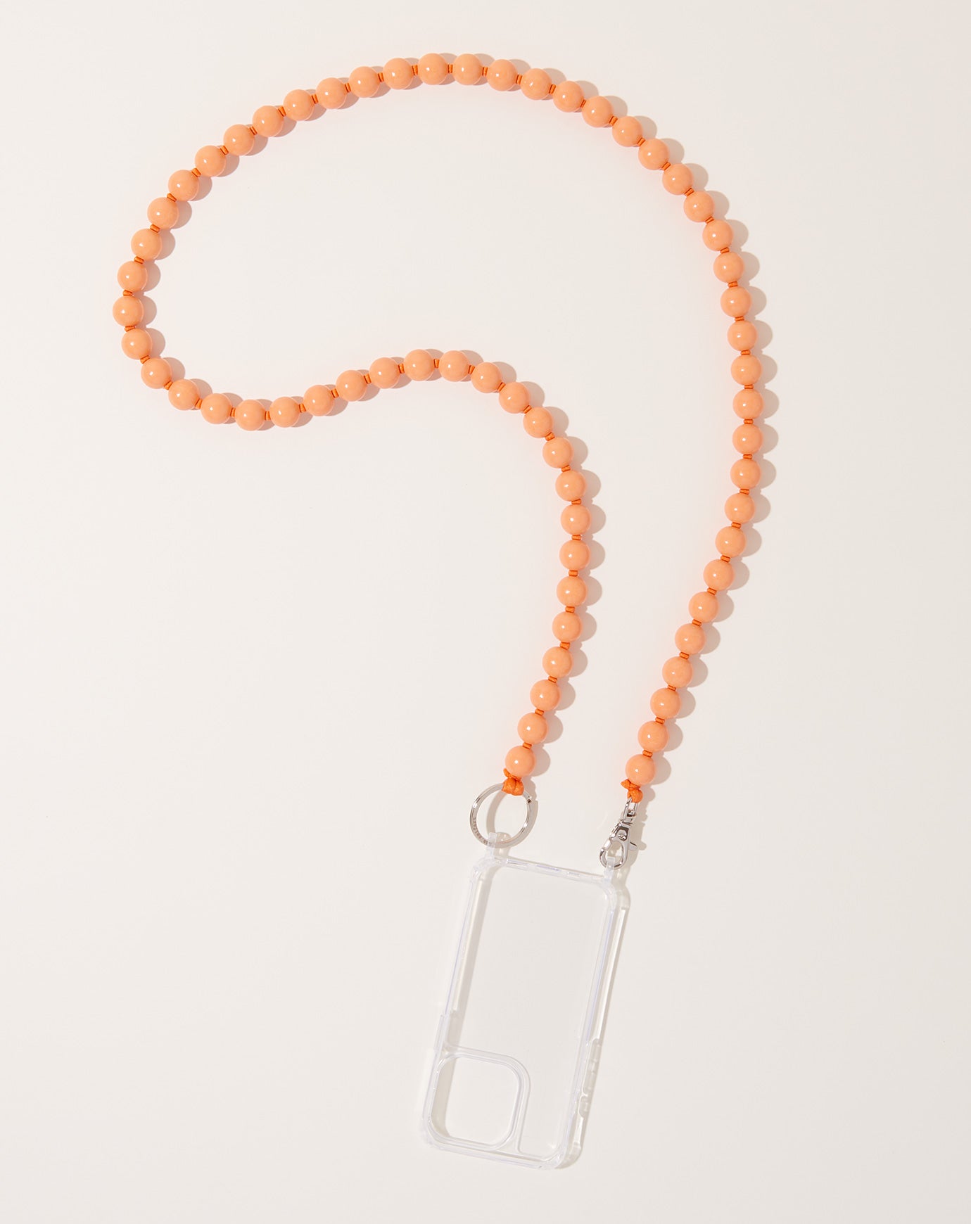 Ina Seifart Handykette Big iPhone Necklace in Peach on Orange