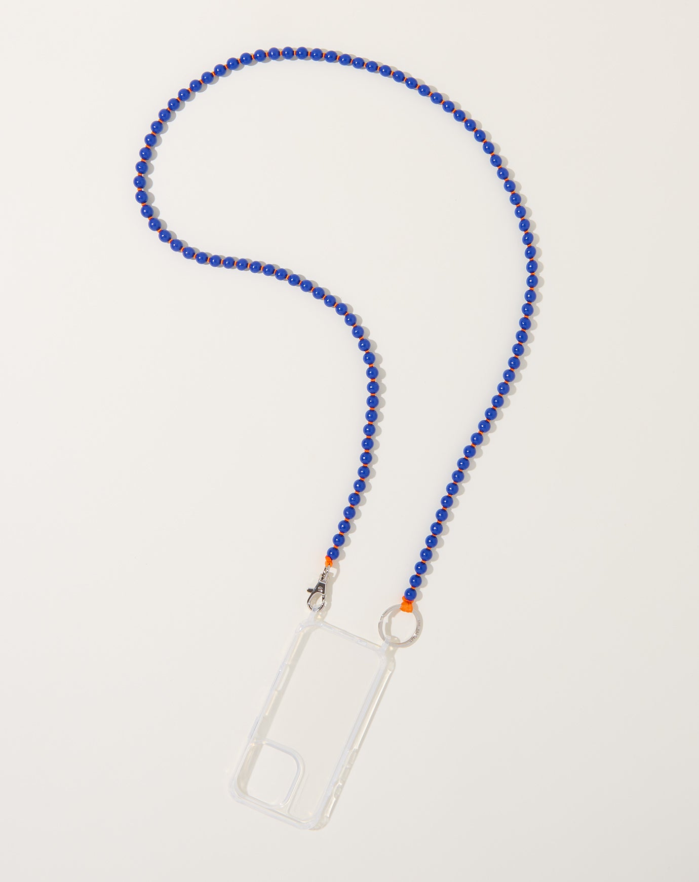 Ina Seifart Handykette iPhone Necklace in Blue on Orange