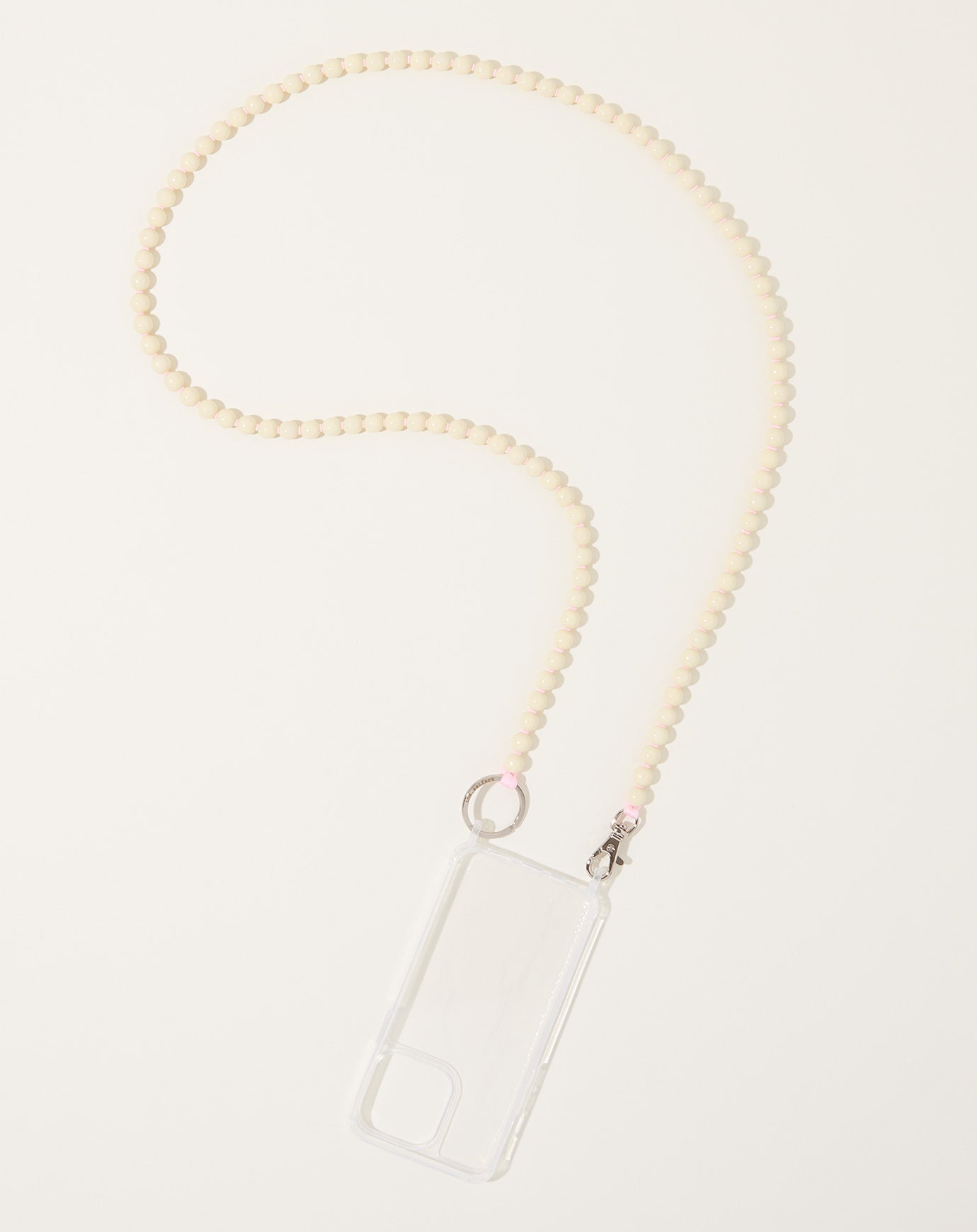 Ina Seifart Handykette iPhone Necklace in Opal on Rose