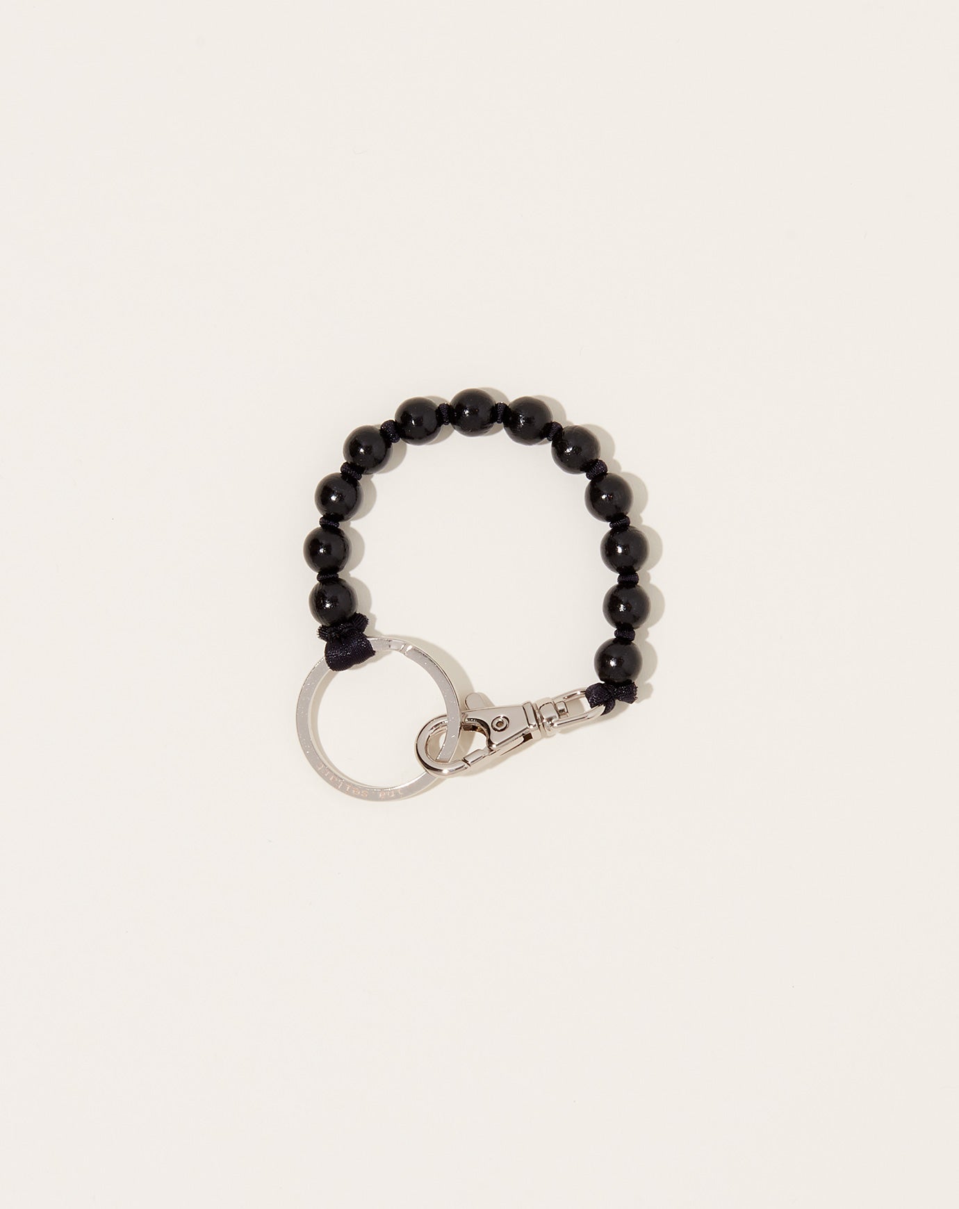 Ina Seifart Perlen Short Keyholder in Black