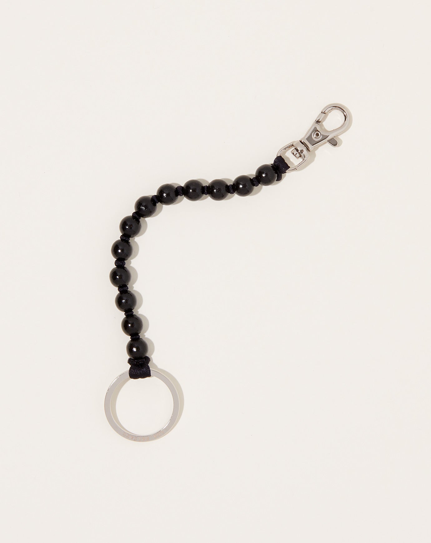 Ina Seifart Perlen Short Keyholder in Black