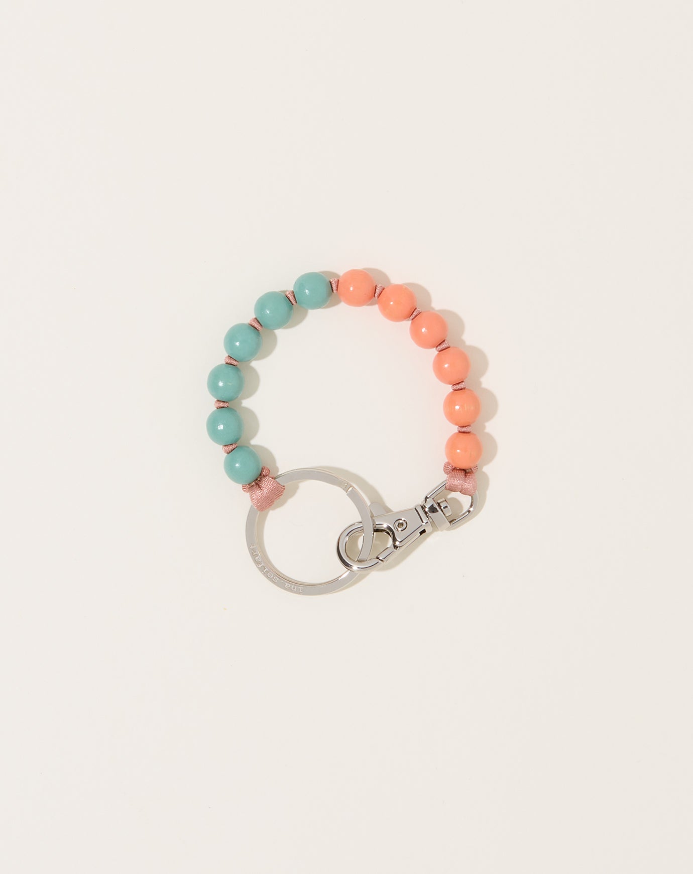 Ina Seifart Perlen Short Keyholder in Lax and Salvia