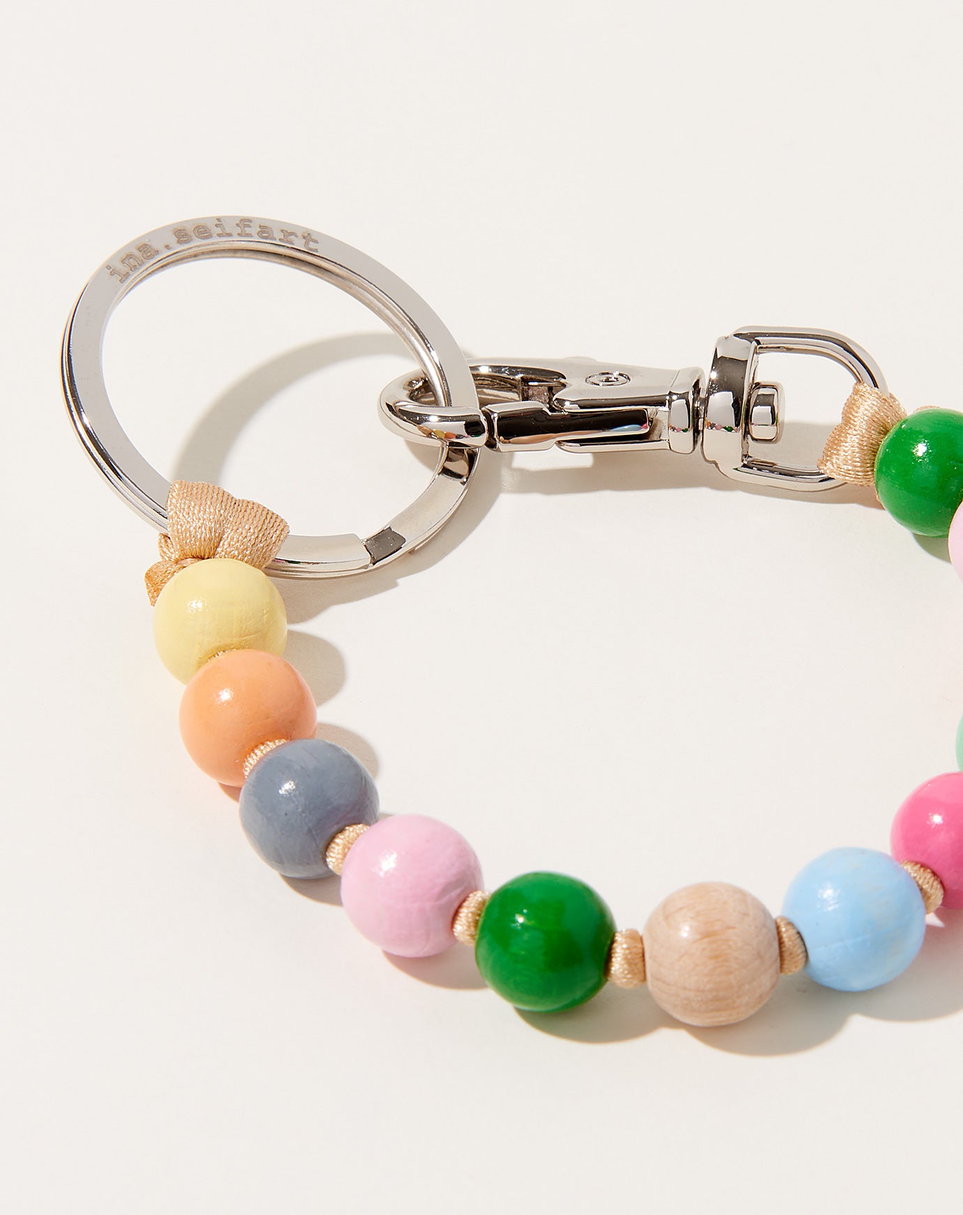 Ina Seifart Perlen Short Keyholder in Pastel Mix