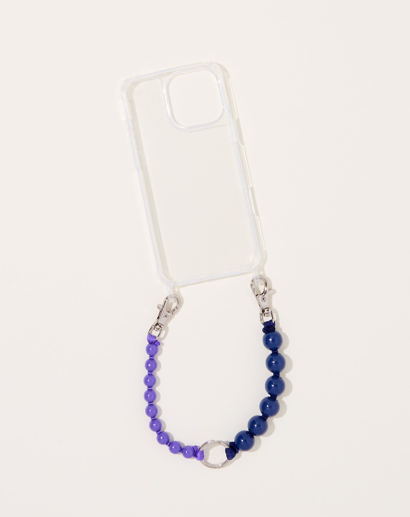 Ina Seifart Doppel Handykette Short iPhone Holder in Dark Blue and Purple