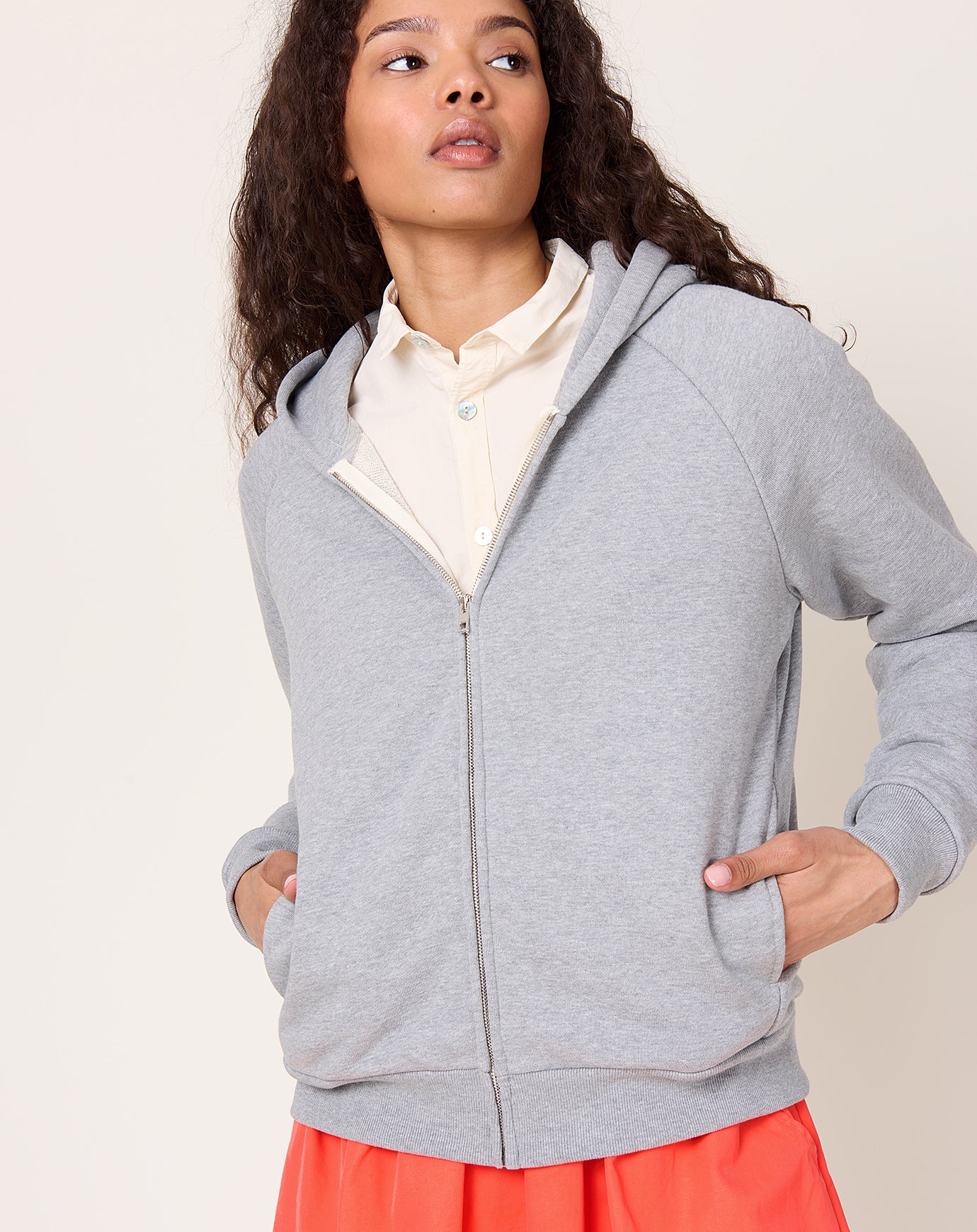 Jamie Haller Bird Hoodie in Heather Grey