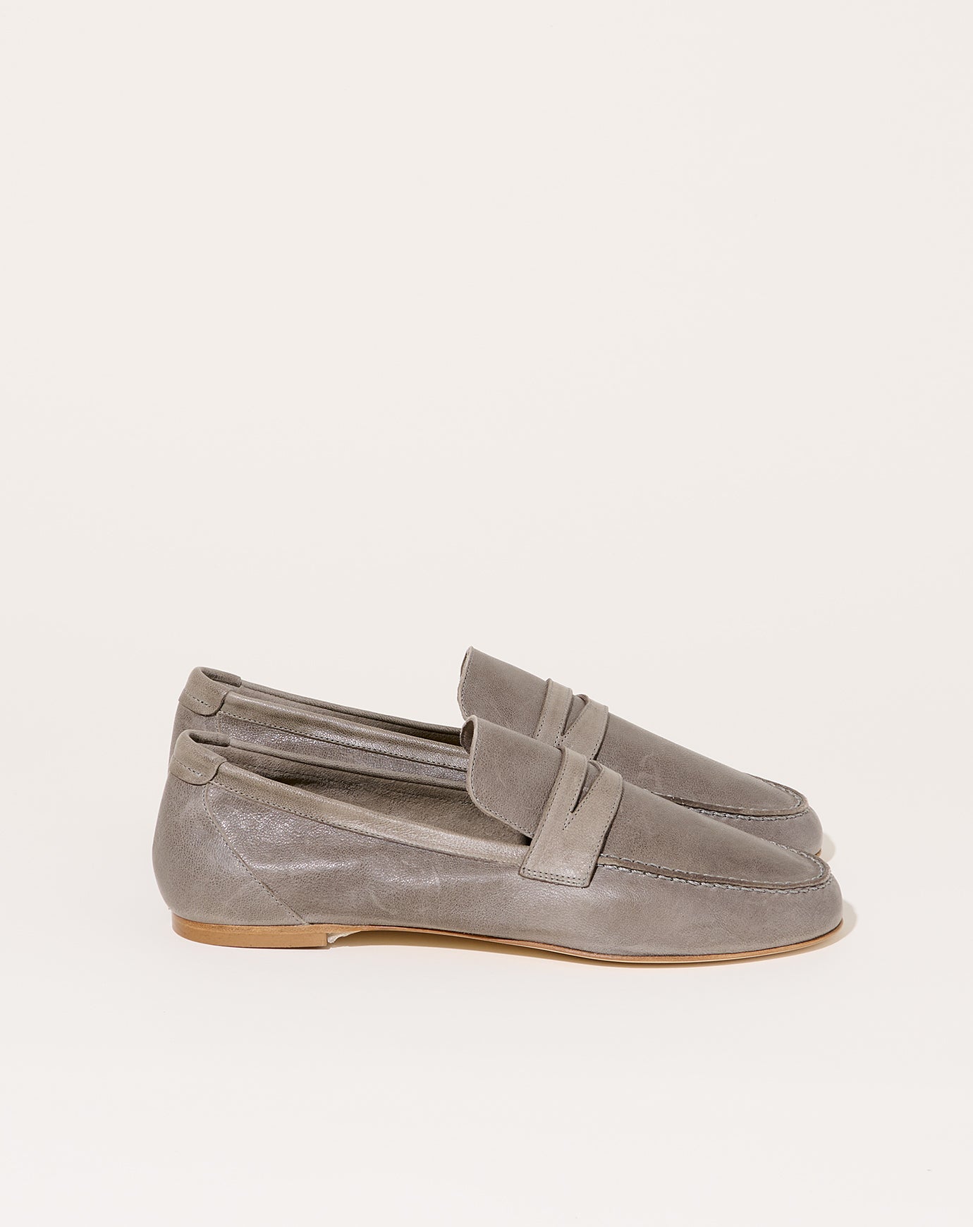 Jamie Haller Unlined Penny Loafer in Graphite