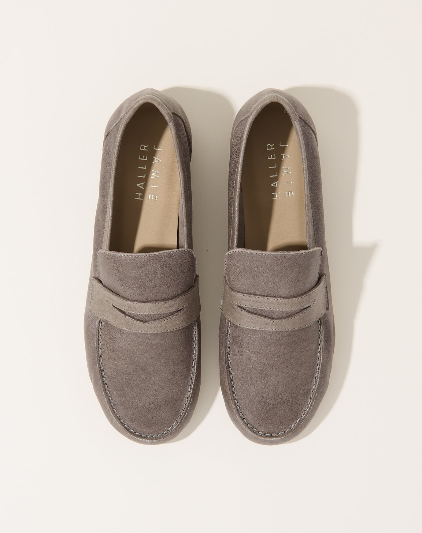 Jamie Haller Unlined Penny Loafer in Graphite