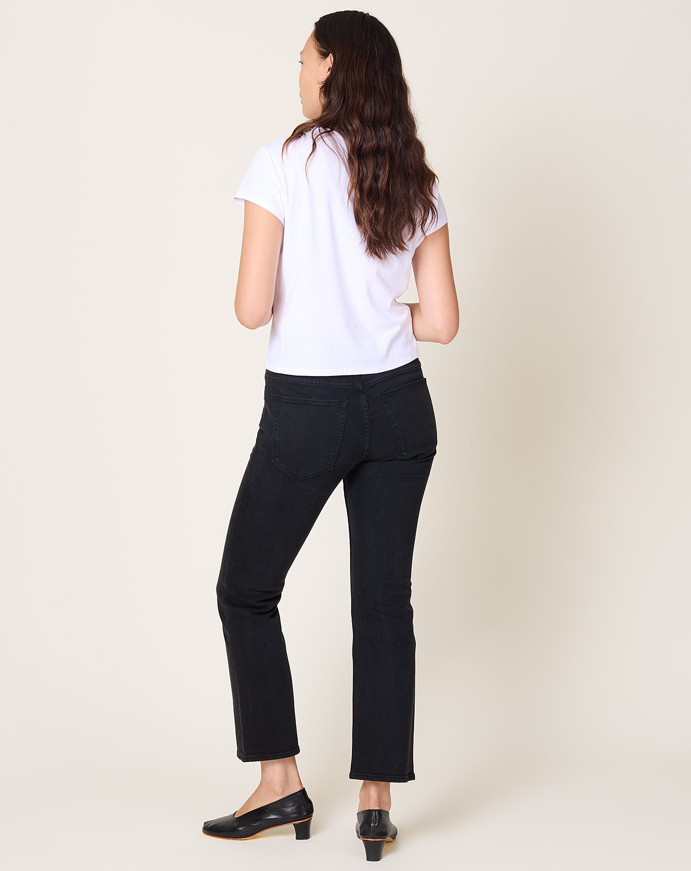 Jamie Haller Rooney Mid in Washed Black
