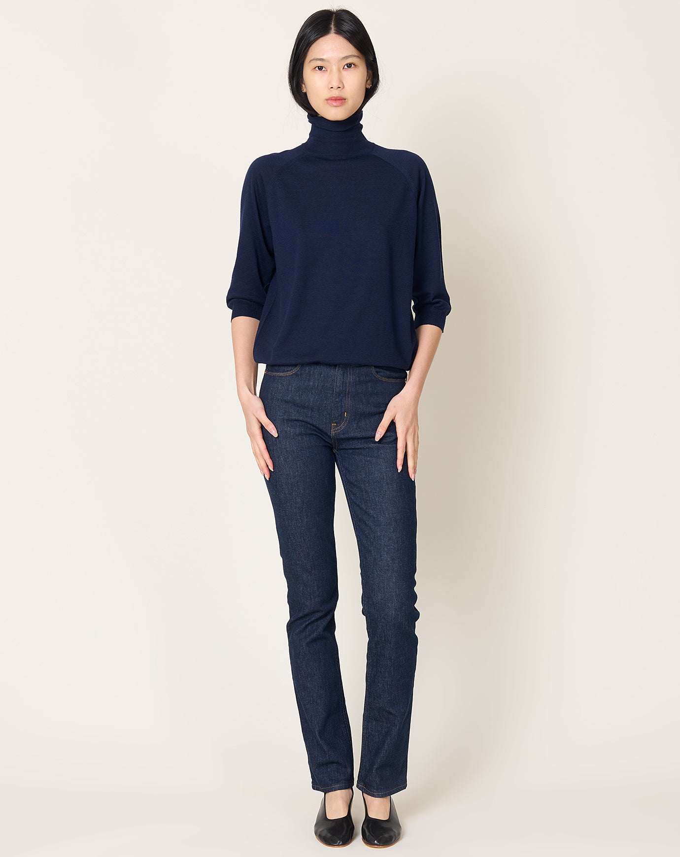 Jamie Haller Slim Stovepipe Jean in Raw Rinse