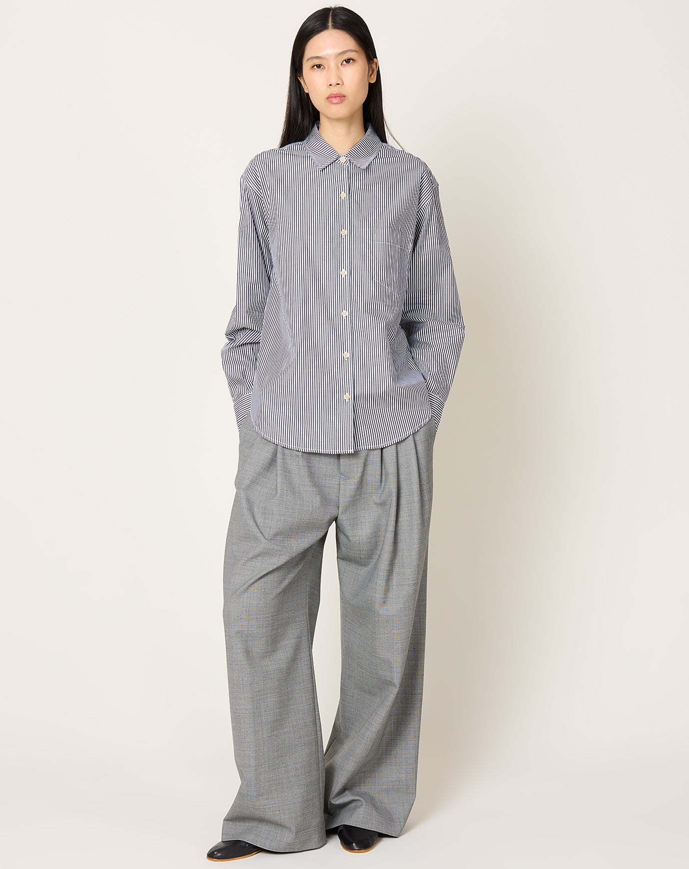 Jamie Haller Weekend Shirt in Black Stripe