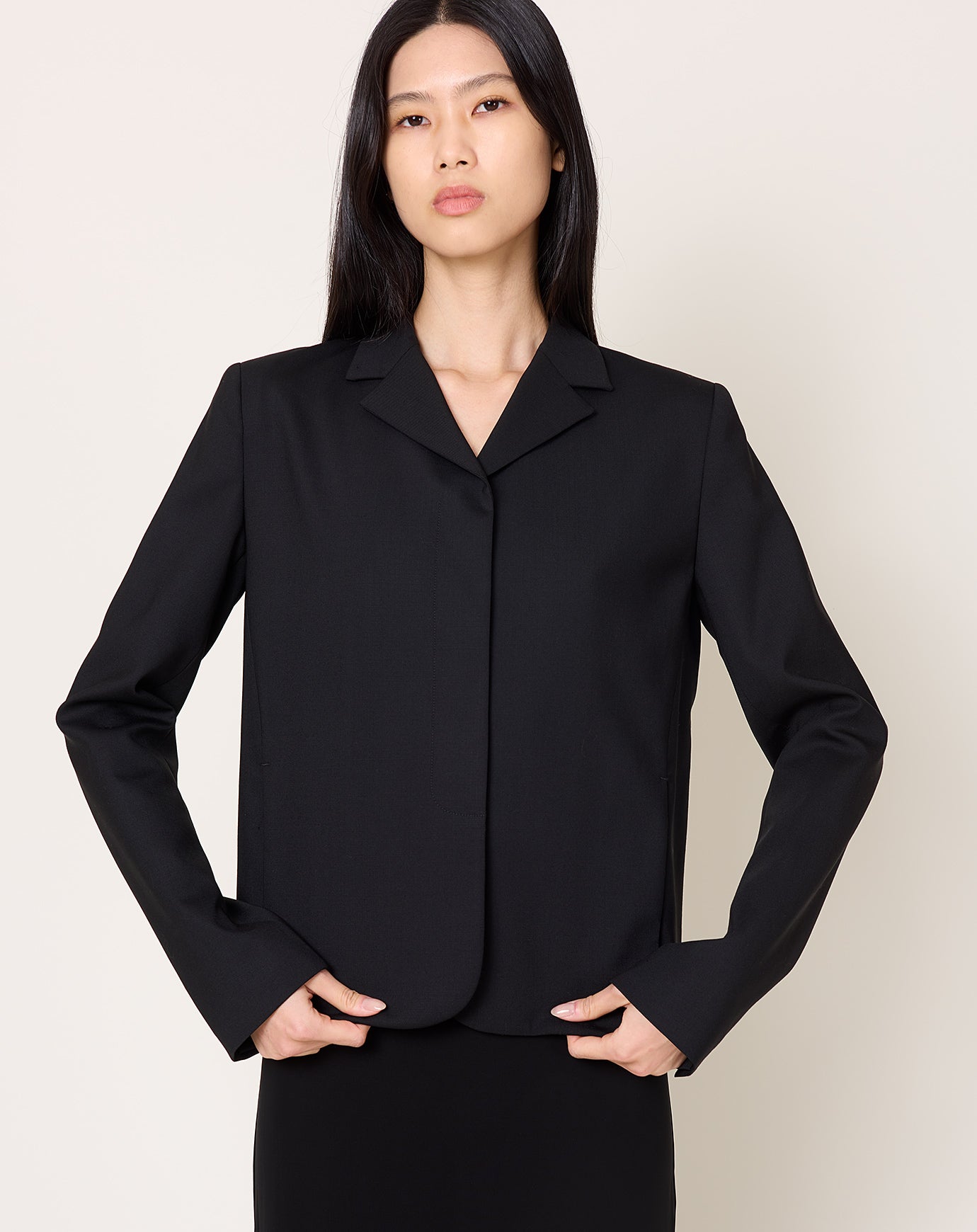 Kallmeyer Iman Shrunken Blazer in Black