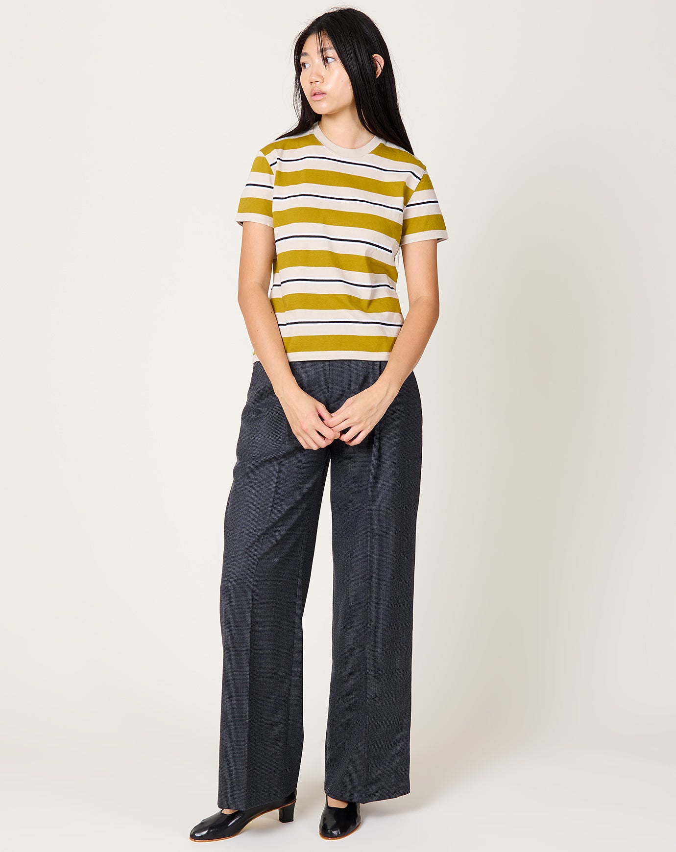 Kallmeyer Kenzie T-Shirt in Goldenrod Stripe