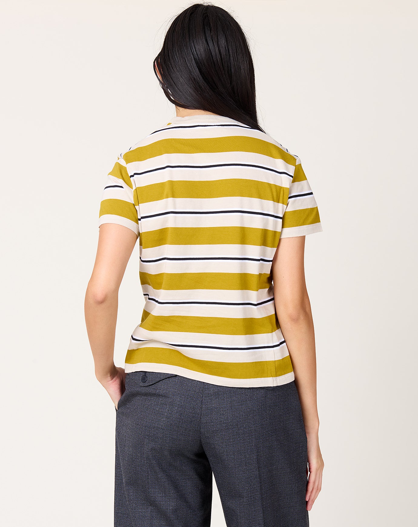 Kallmeyer Kenzie T-Shirt in Goldenrod Stripe