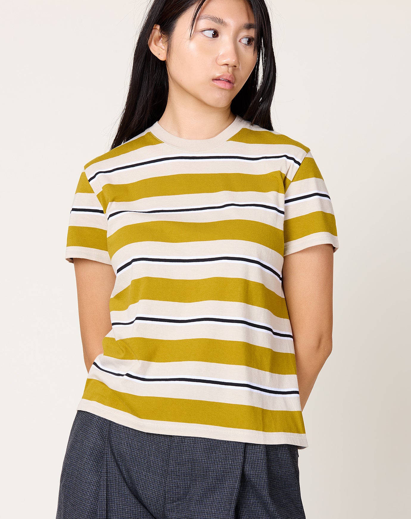 Kallmeyer Kenzie T-Shirt in Goldenrod Stripe