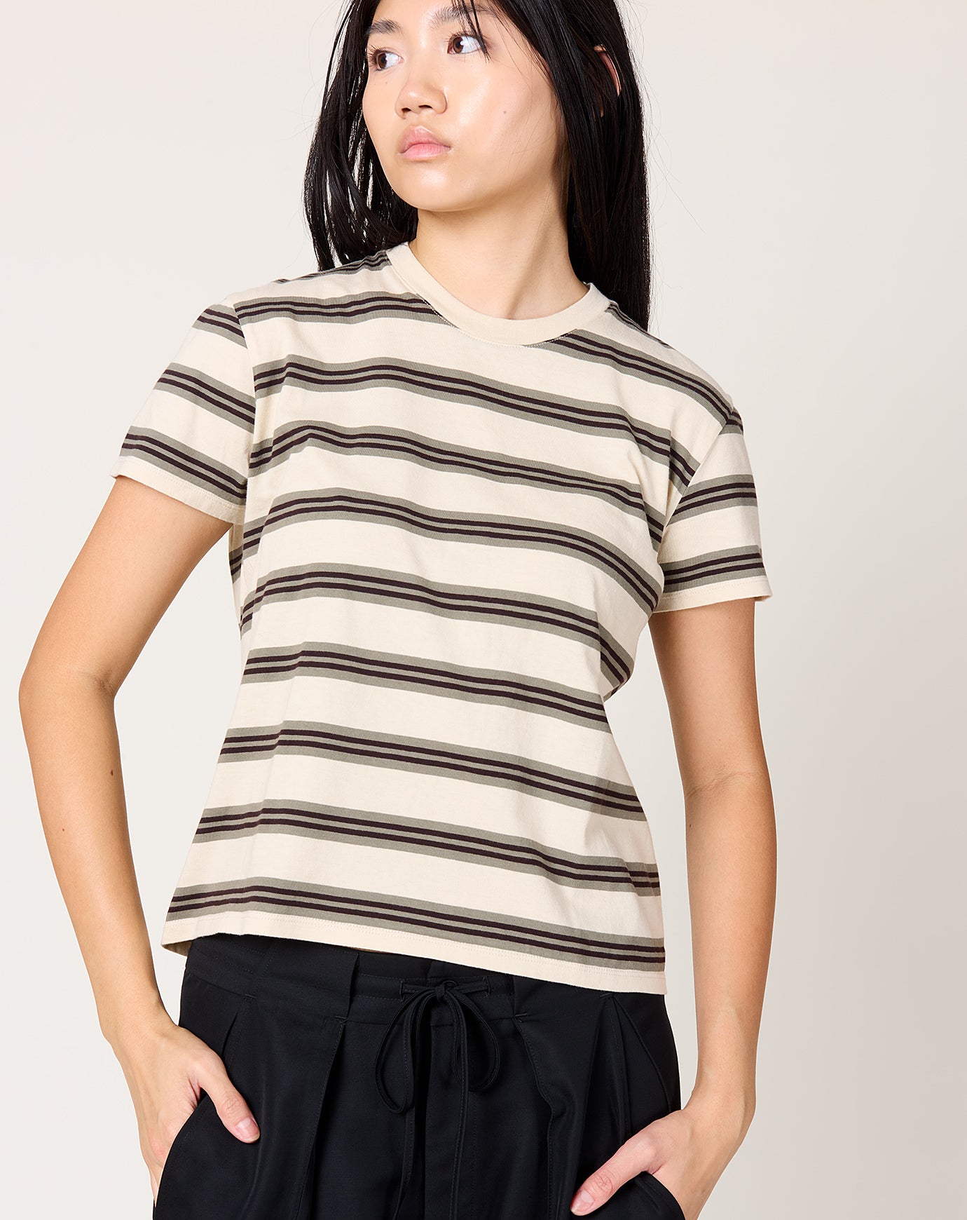 Kallmeyer Kenzie T-Shirt in Mink Stripe