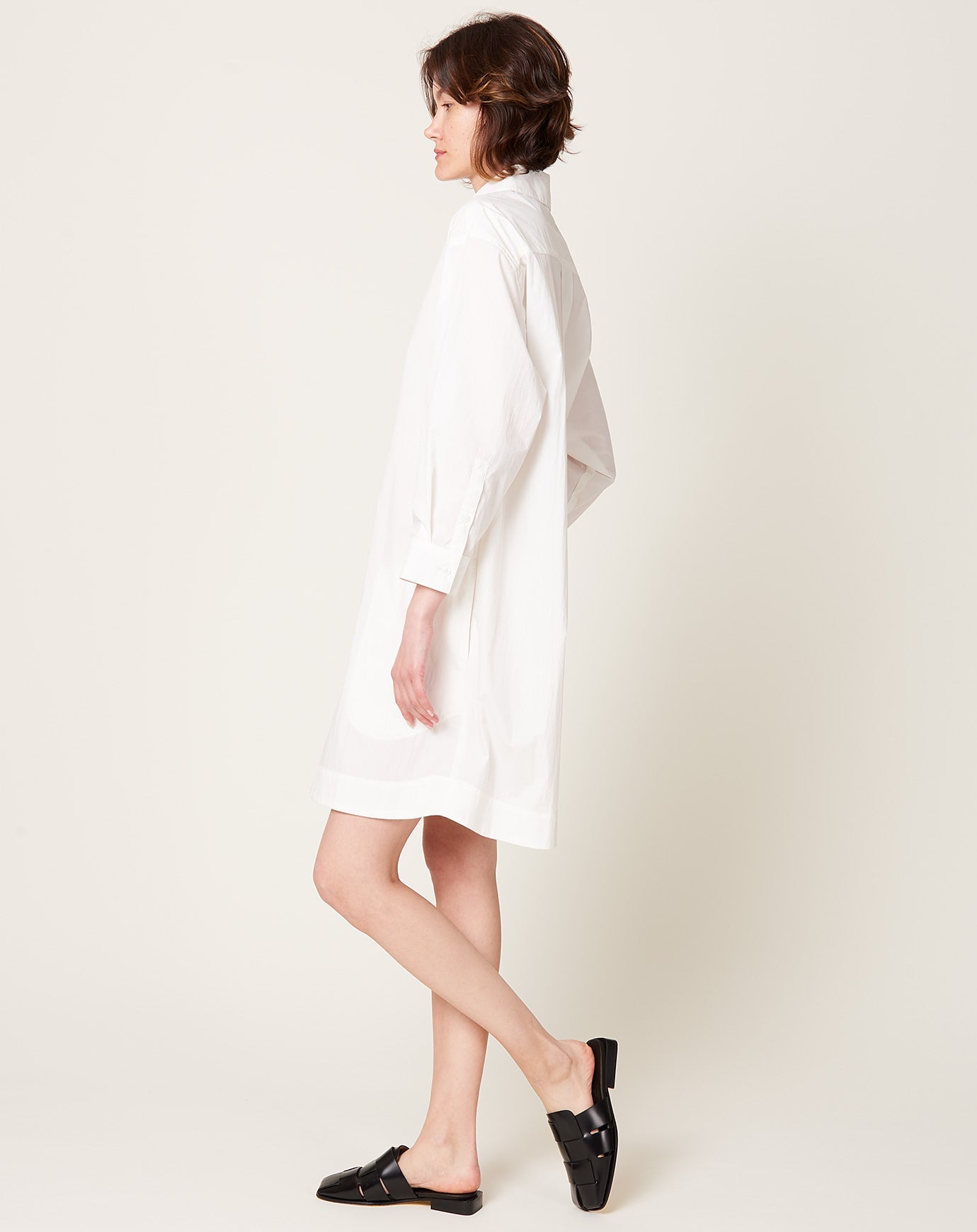 Kallmeyer Riley Shirt Dress in White