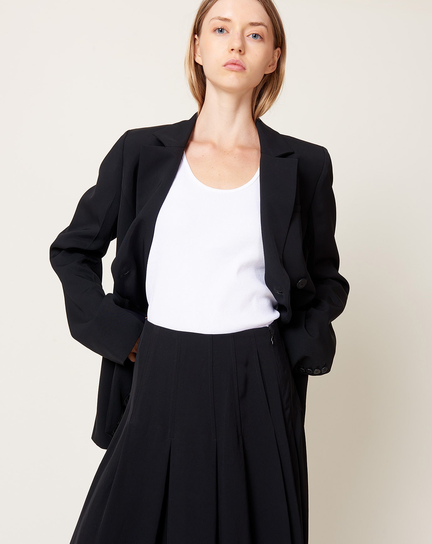 Kallmeyer Thalia Cross Blazer in Black