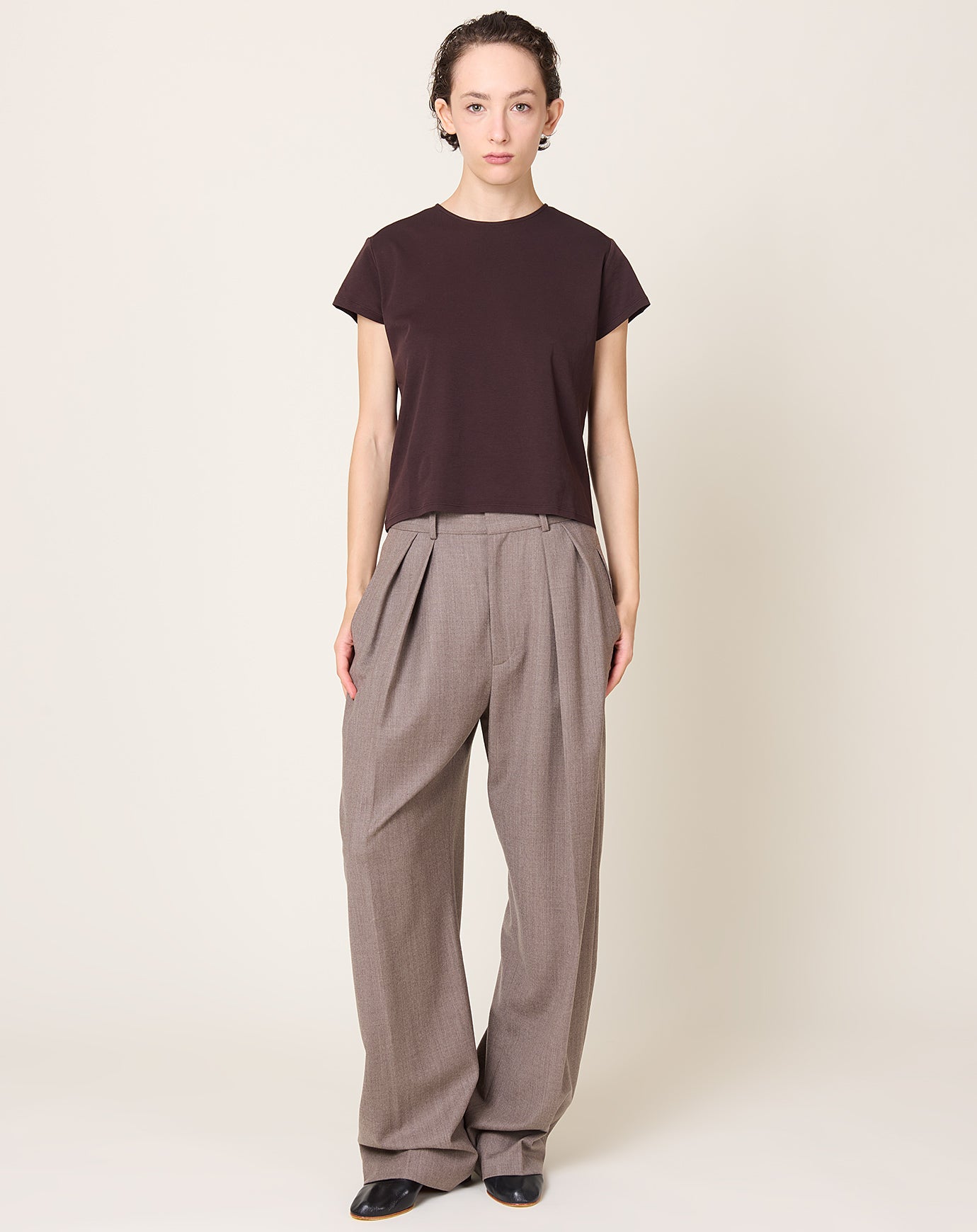 Kallmeyer Willa Baby Tee in Cacao