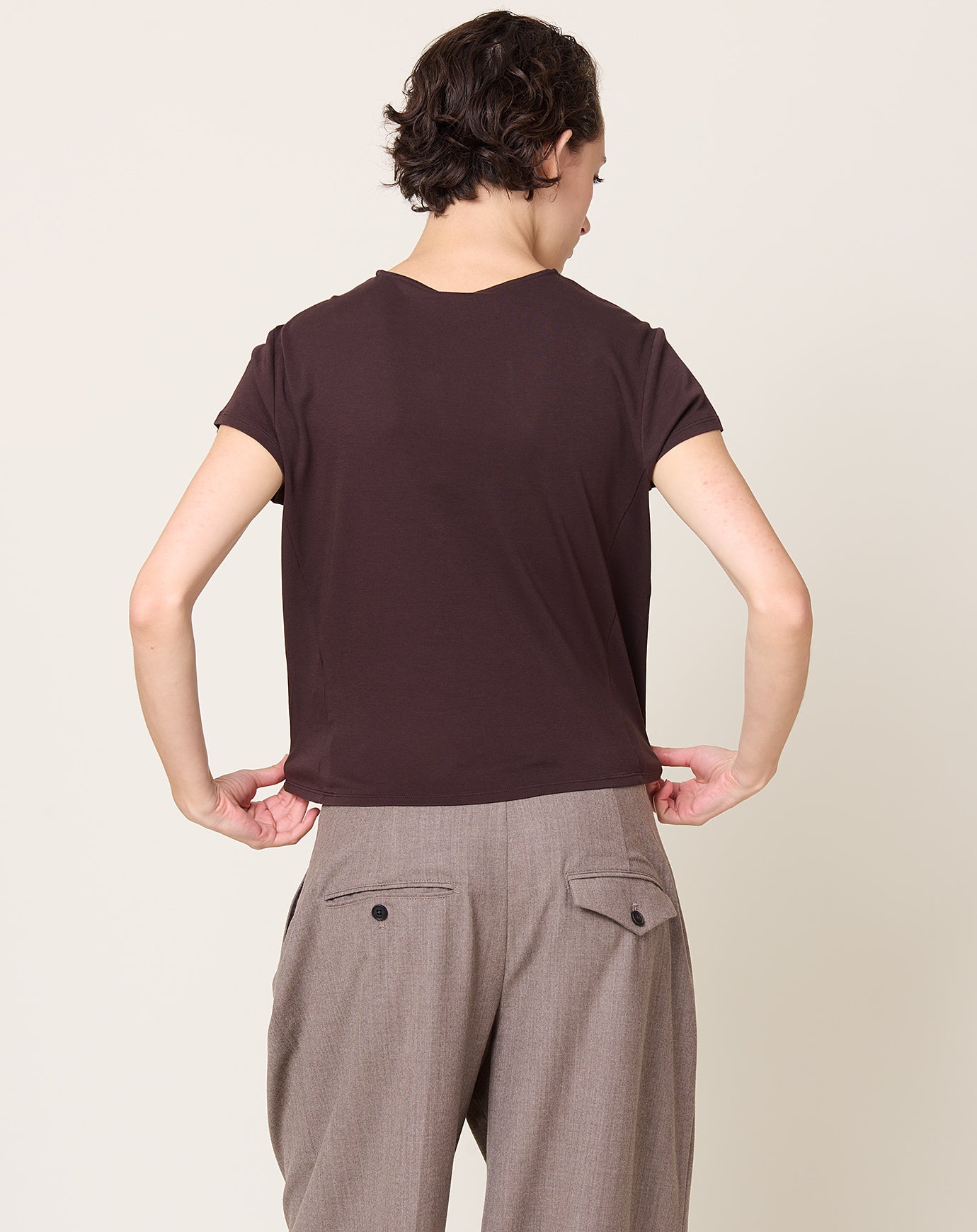 Kallmeyer Willa Baby Tee in Cacao