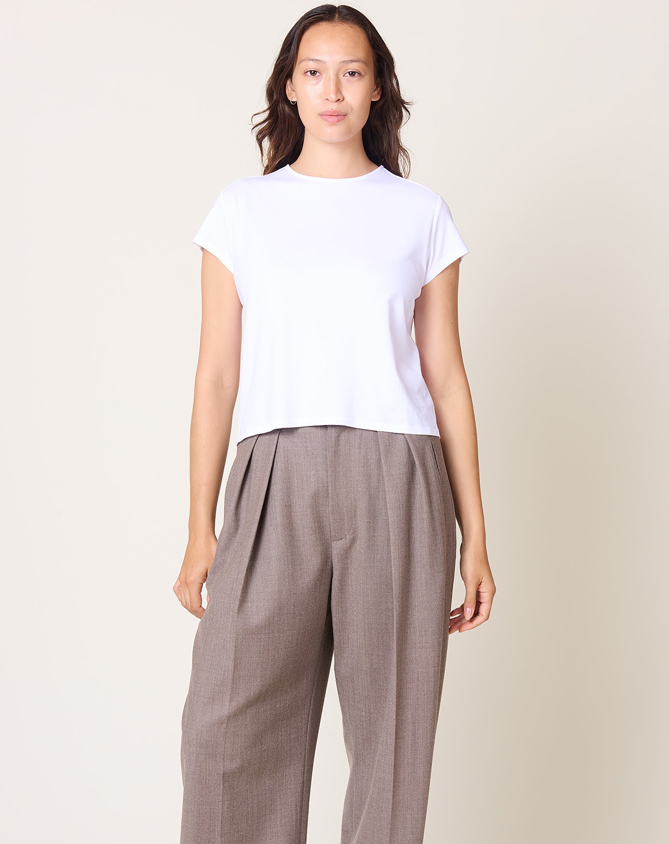 Kallmeyer Willa Baby Tee in White