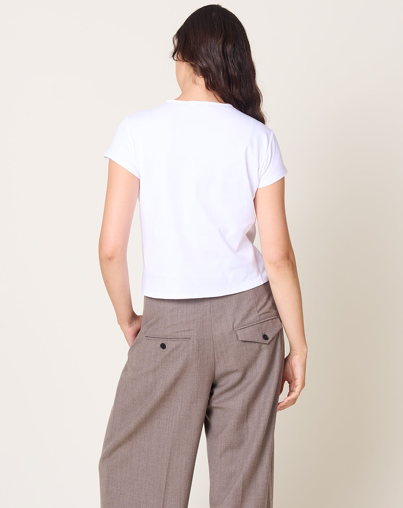 Kallmeyer Willa Baby Tee in White
