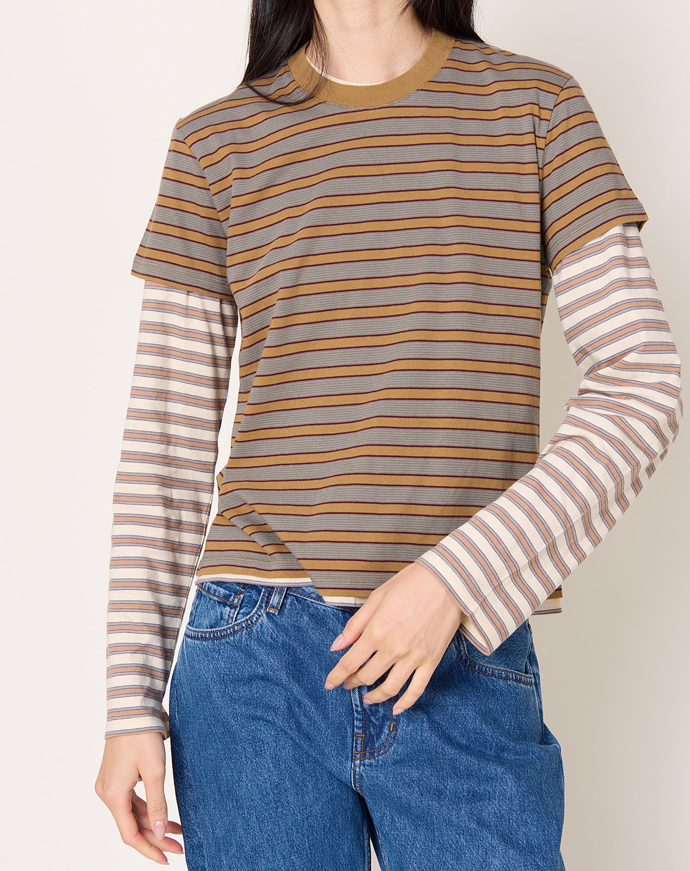 Kallmeyer Kenzie T-Shirt in Mist Stripe