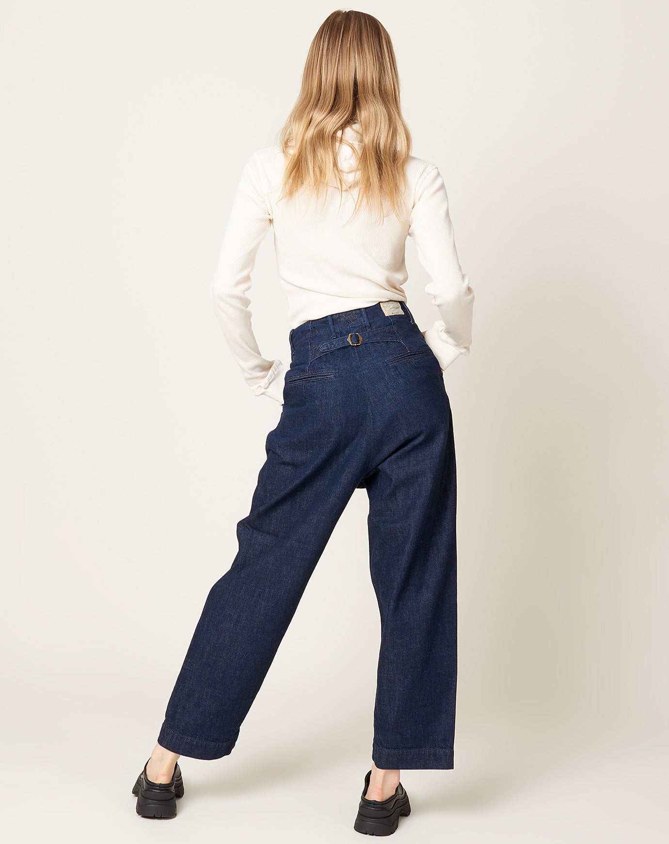 Kapital 11.5oz Denim High Waisted NIME Pants (OW) IDG