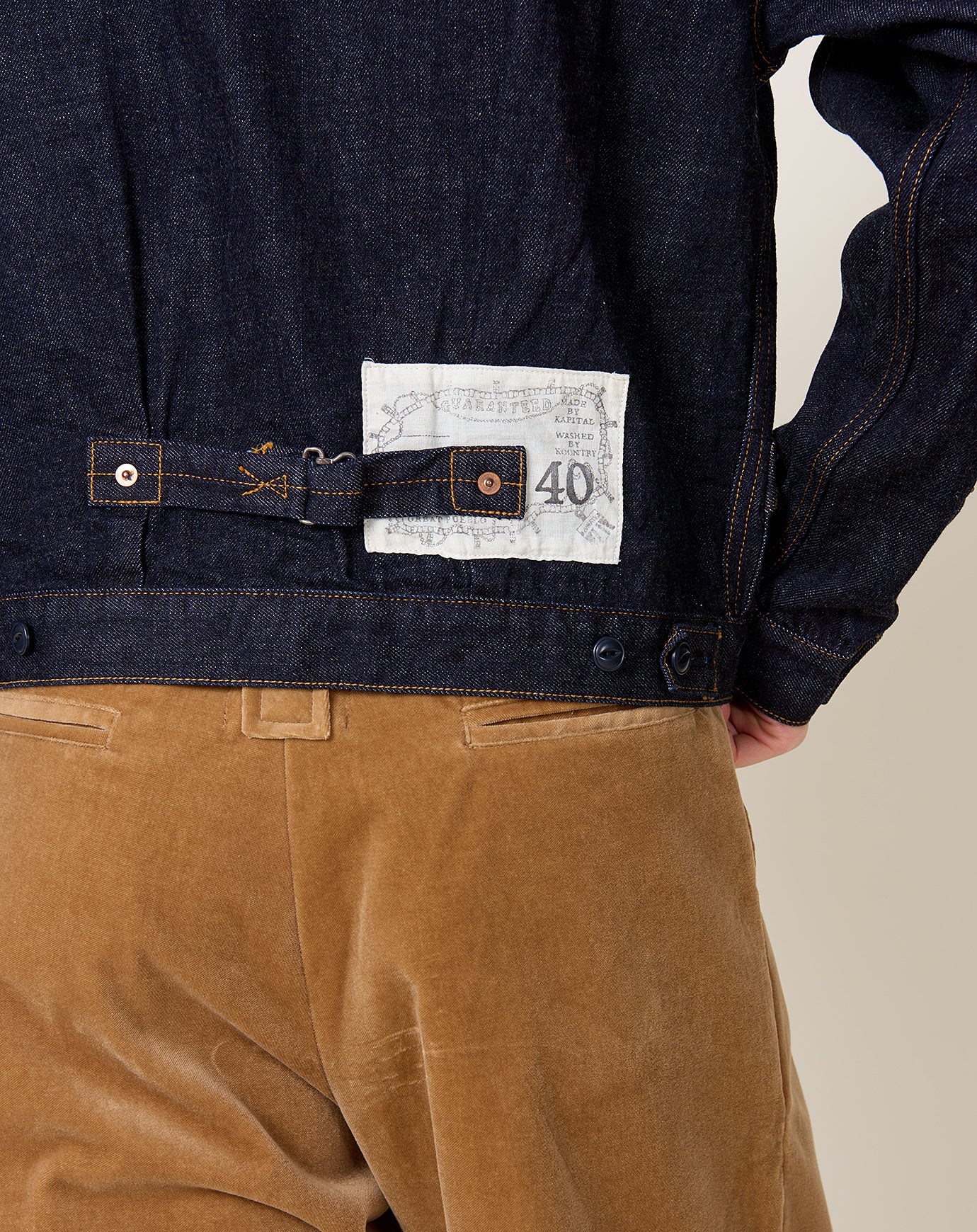 Kapital 12oz Denim STD Thunderbird JKT in IDG