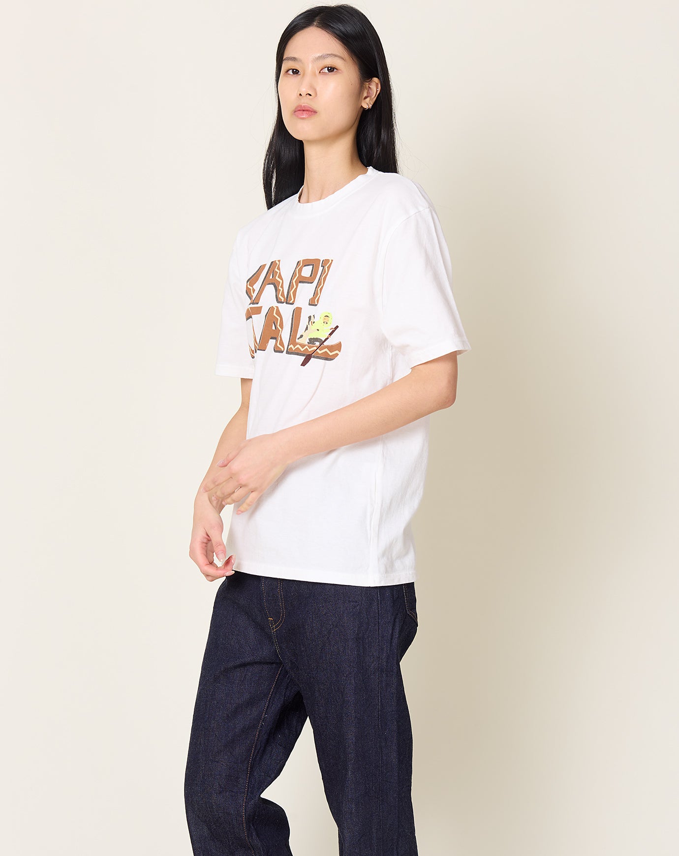 Kapital 20/-Jersey Crew T (CANOE KAPITAL) in Brick