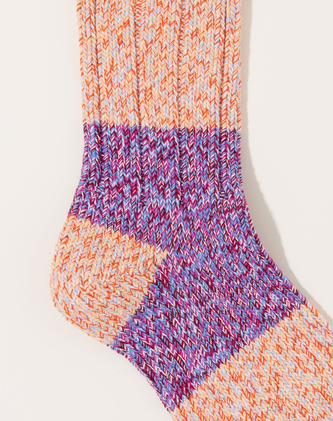 Kapital 56 Yarns Grandrelle GOGH HOBO-Stitch Socks in Purple