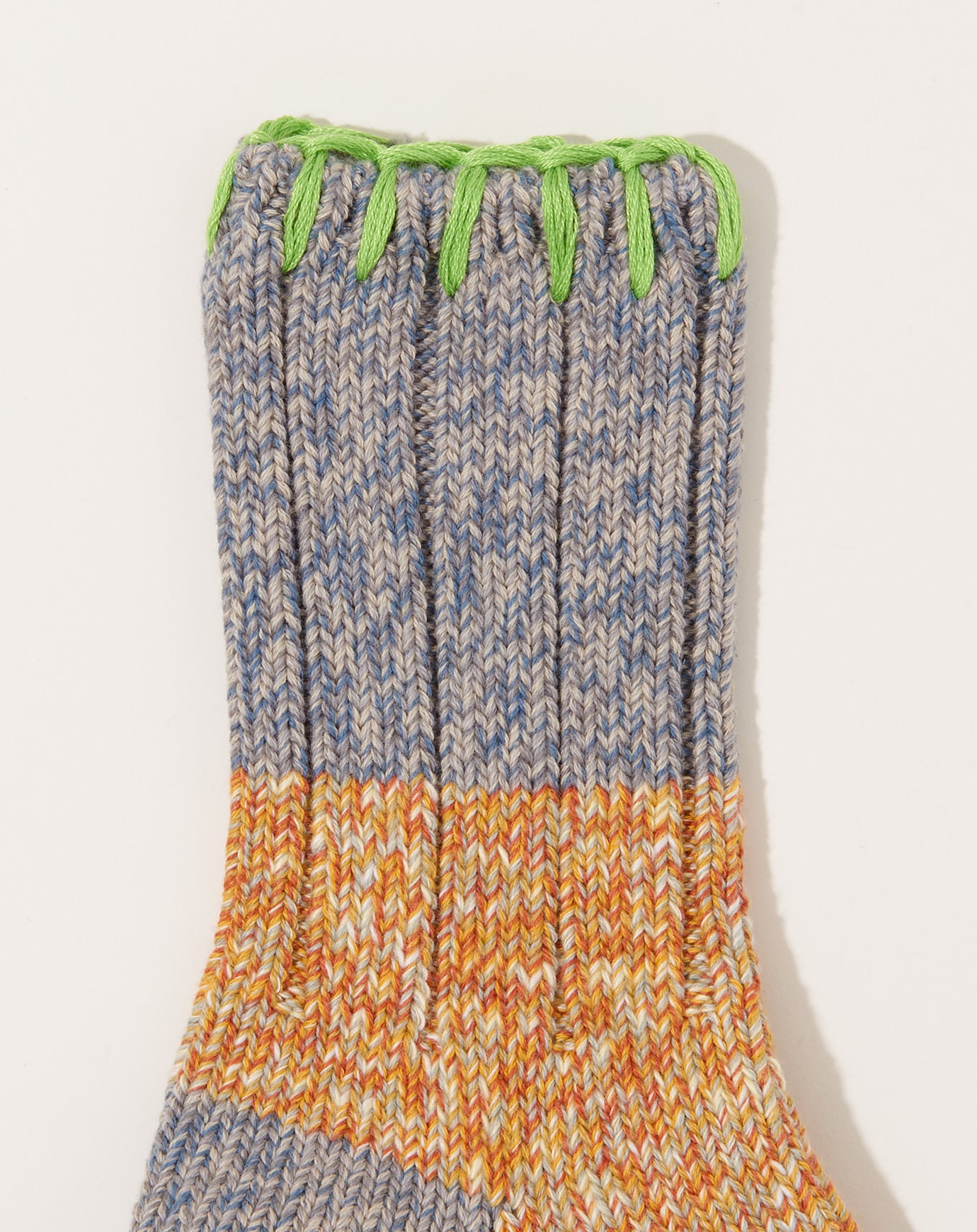 Kapital 56 Yarns Grandrelle GOGH HOBO-Stitch Socks in Yellow