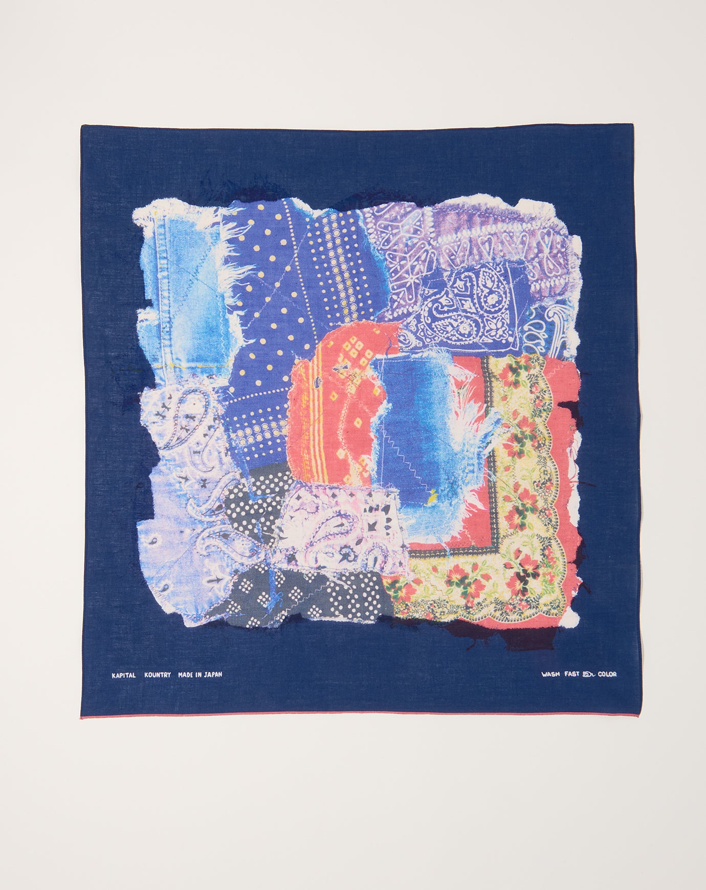 Kapital Fastcolor Selvedge Bandana (BANDANA Patchwork)