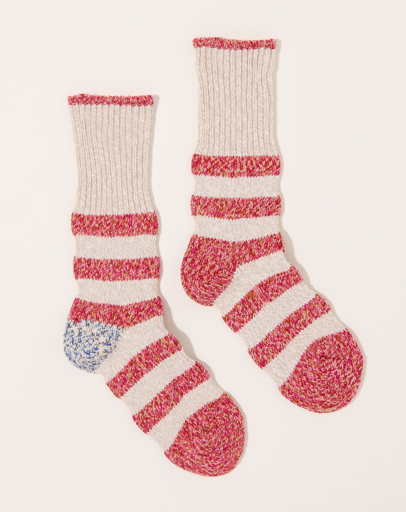 Kapital 56 Yarns Flag Stripe Socks in Pink