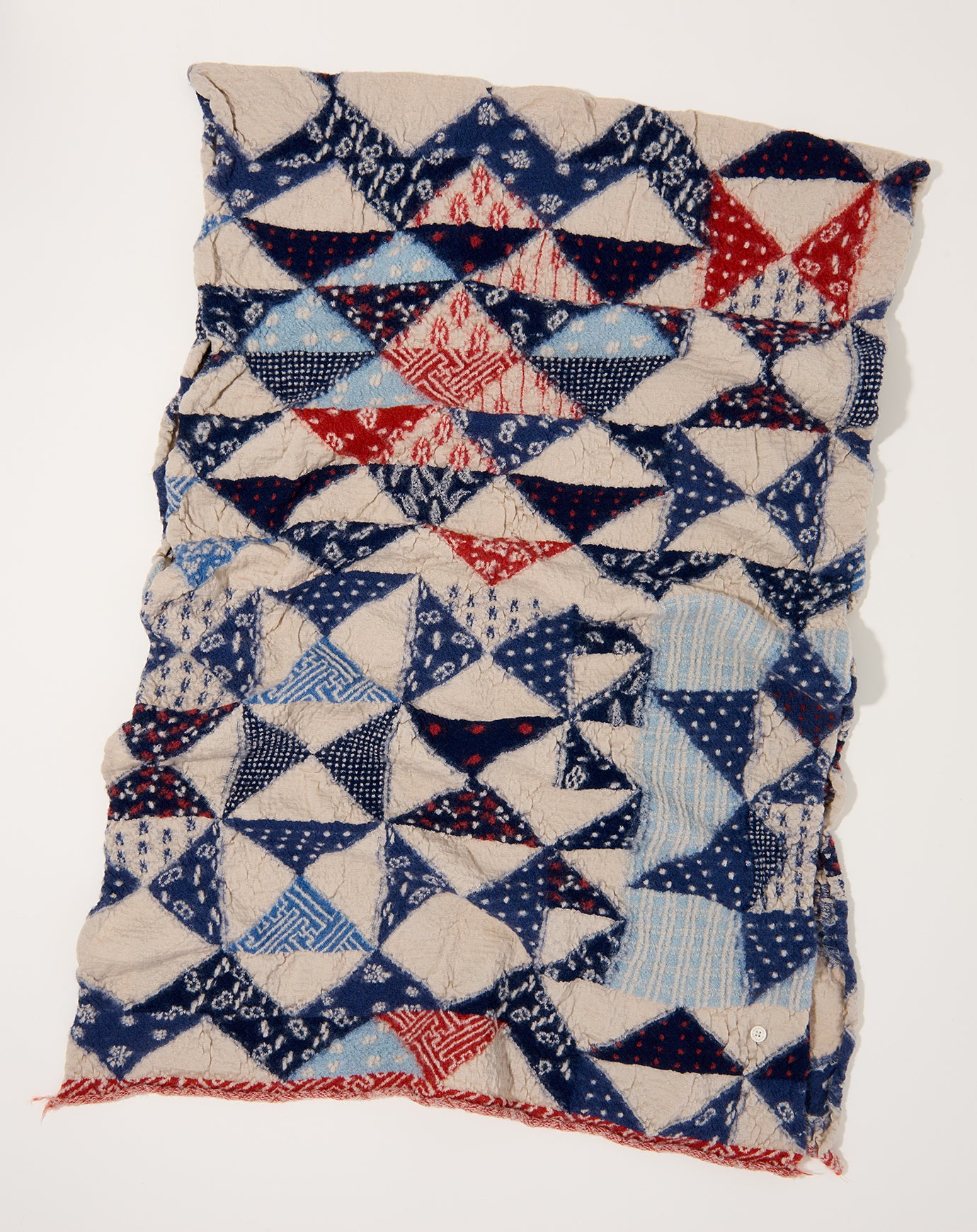 Kapital Fulling Wool IDG-RAG Scarf in Ecru